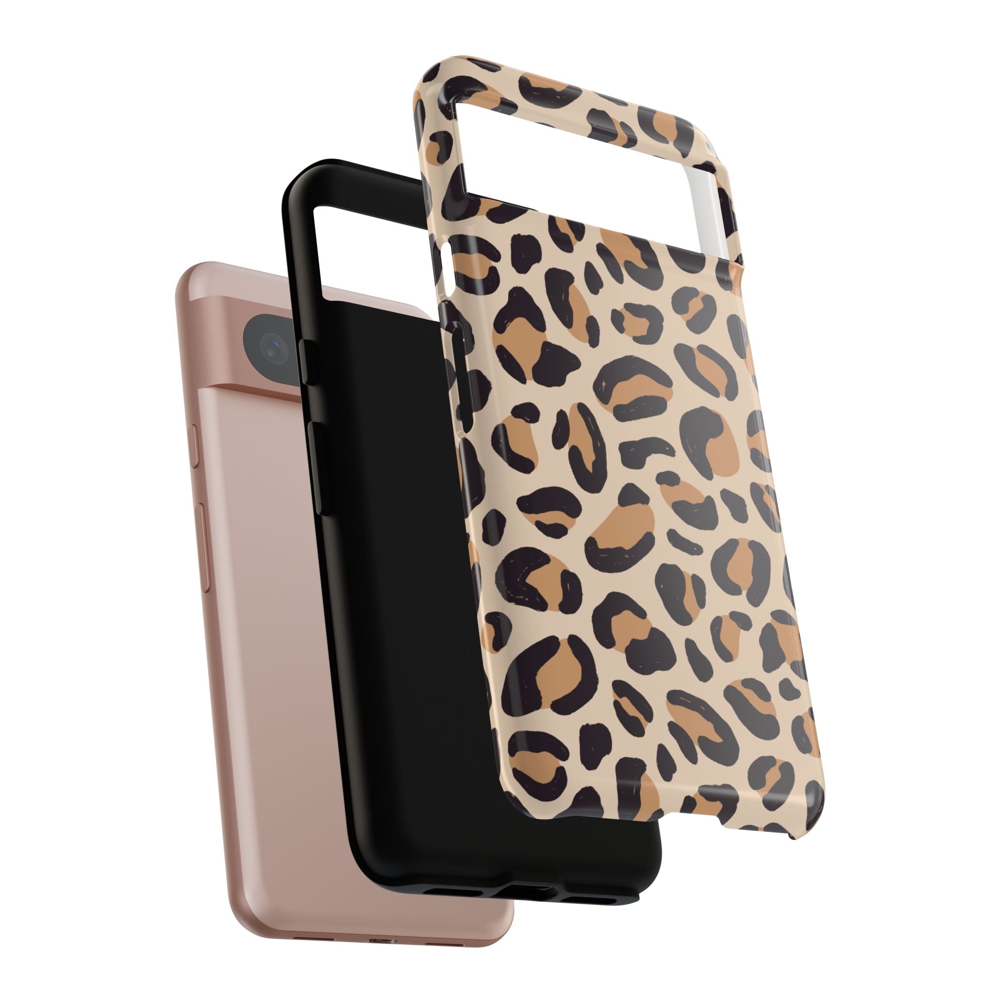 Leopard Print Tough Phone Case — Stylish Protective Phone Cover