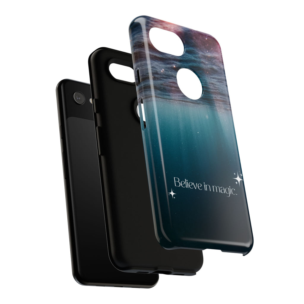 Believe in Magic Phone Case — Galaxy Ocean Phone Case
