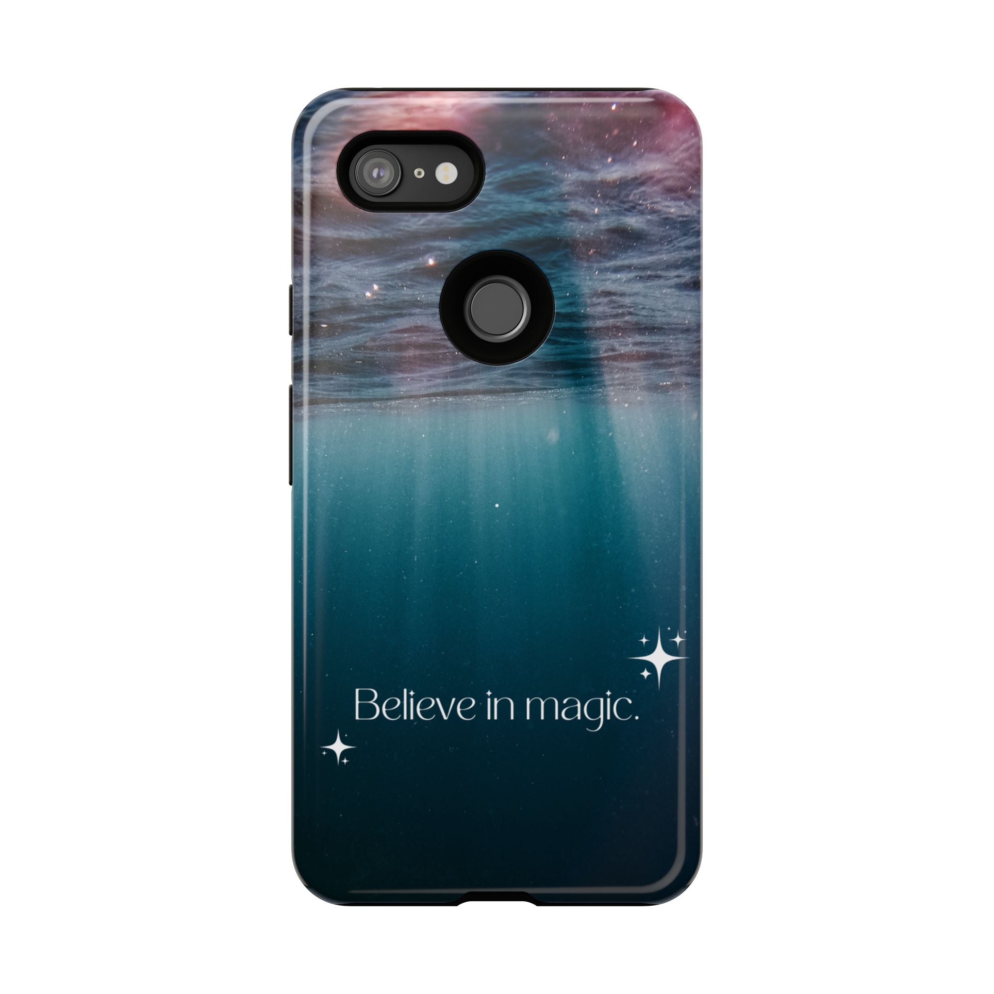 Believe in Magic Phone Case — Galaxy Ocean Phone Case