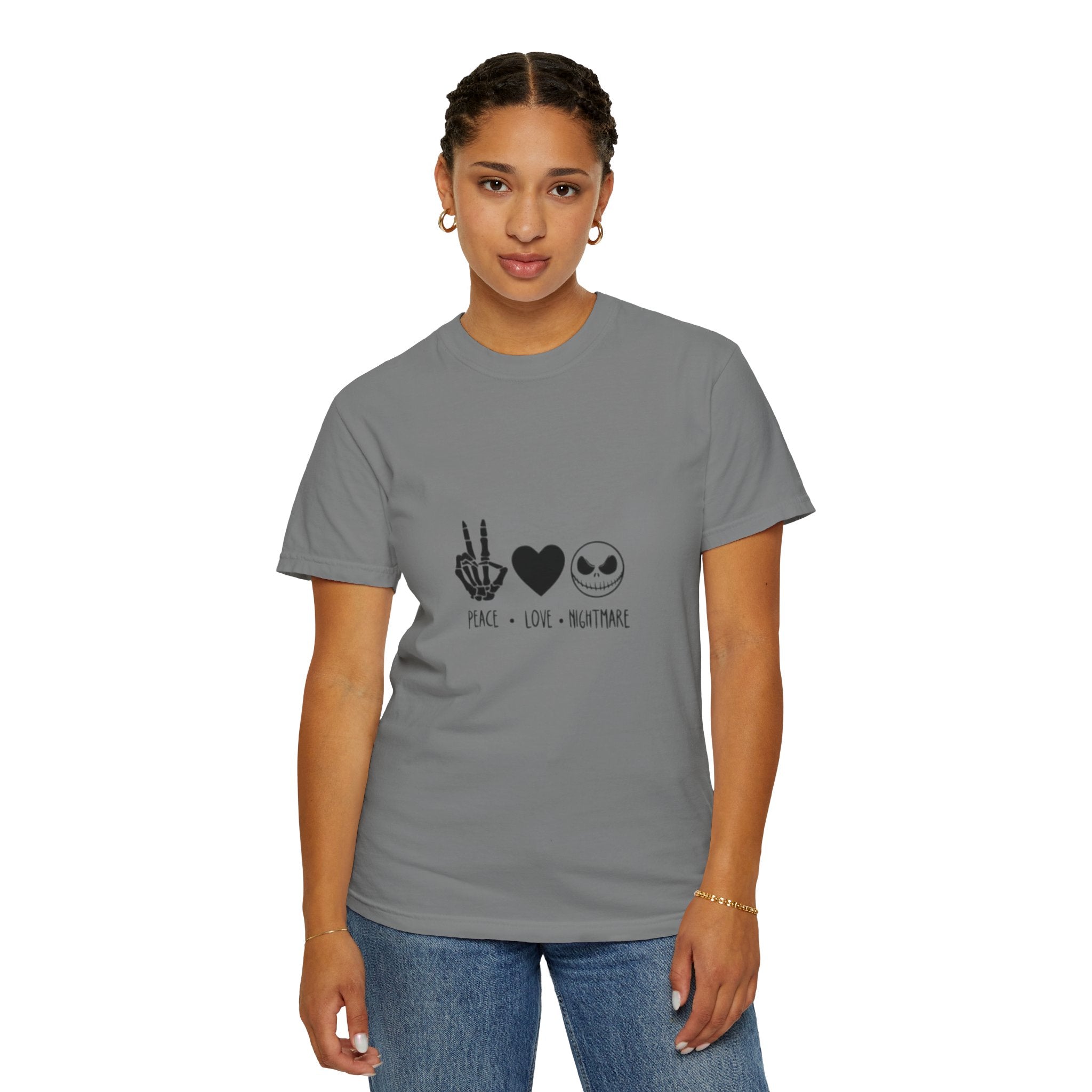 Peace • Love • Nightmare T-Shirt — Jack Skellington Inspired Graphic Tee