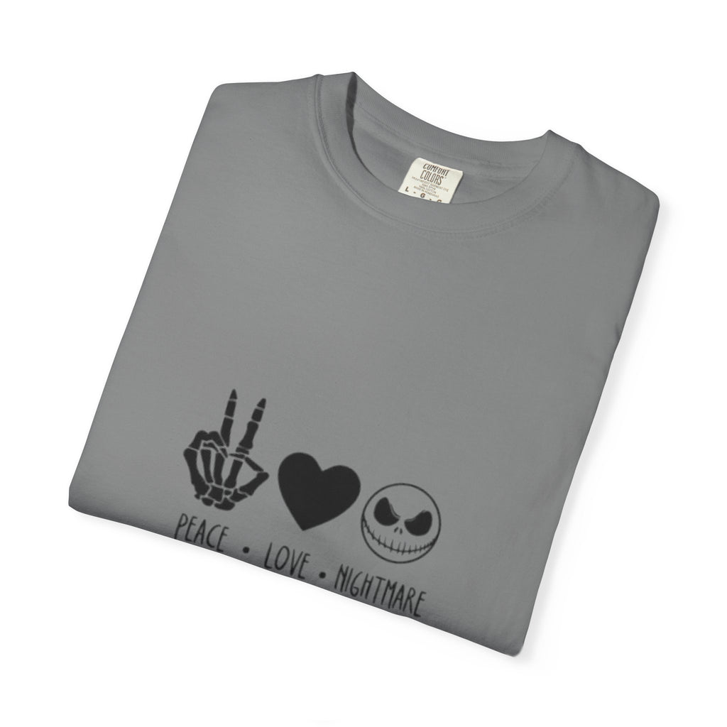 Peace • Love • Nightmare T-Shirt — Jack Skellington Inspired Graphic Tee