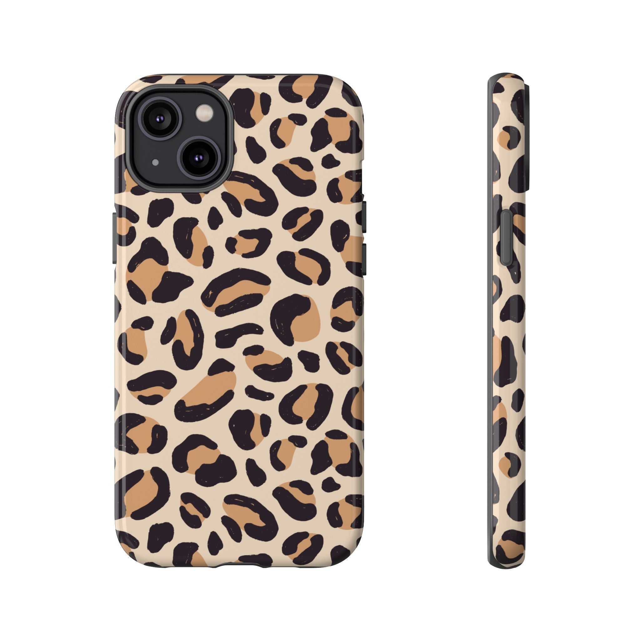 Leopard Print Tough Phone Case — Stylish Protective Phone Cover