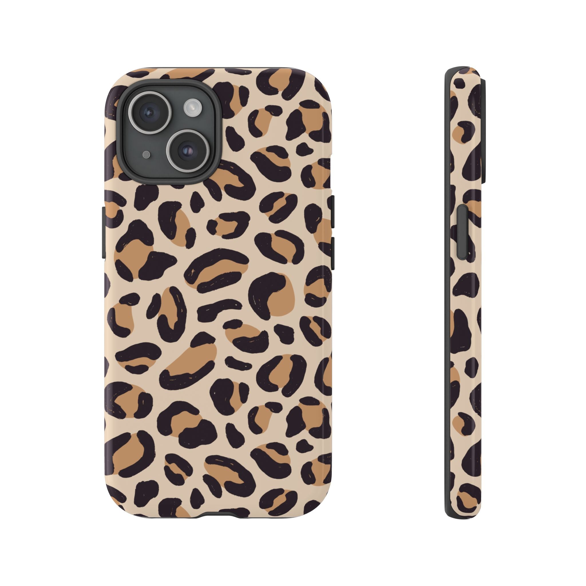 Leopard Print Tough Phone Case — Stylish Protective Phone Cover