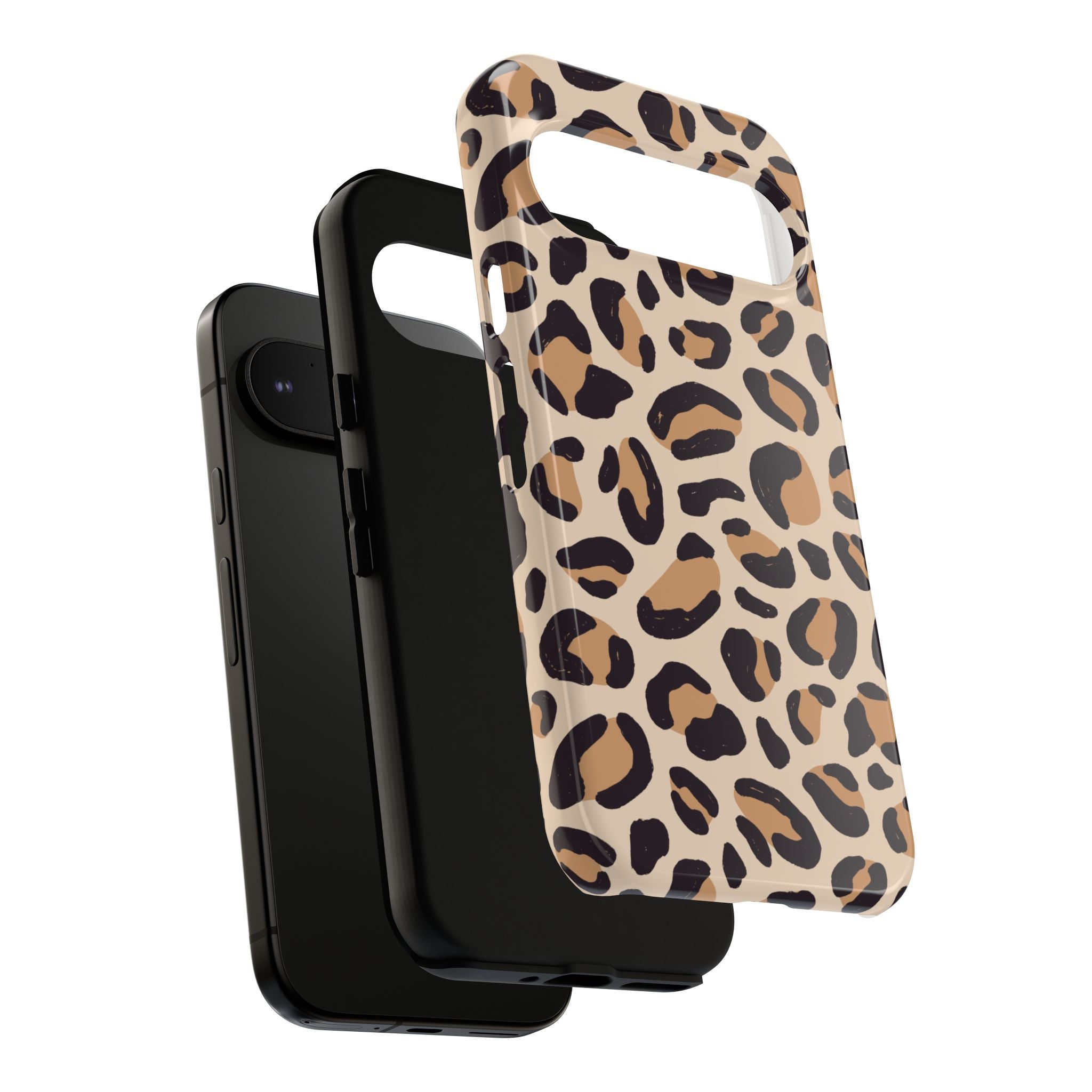 Leopard Print Tough Phone Case — Stylish Protective Phone Cover