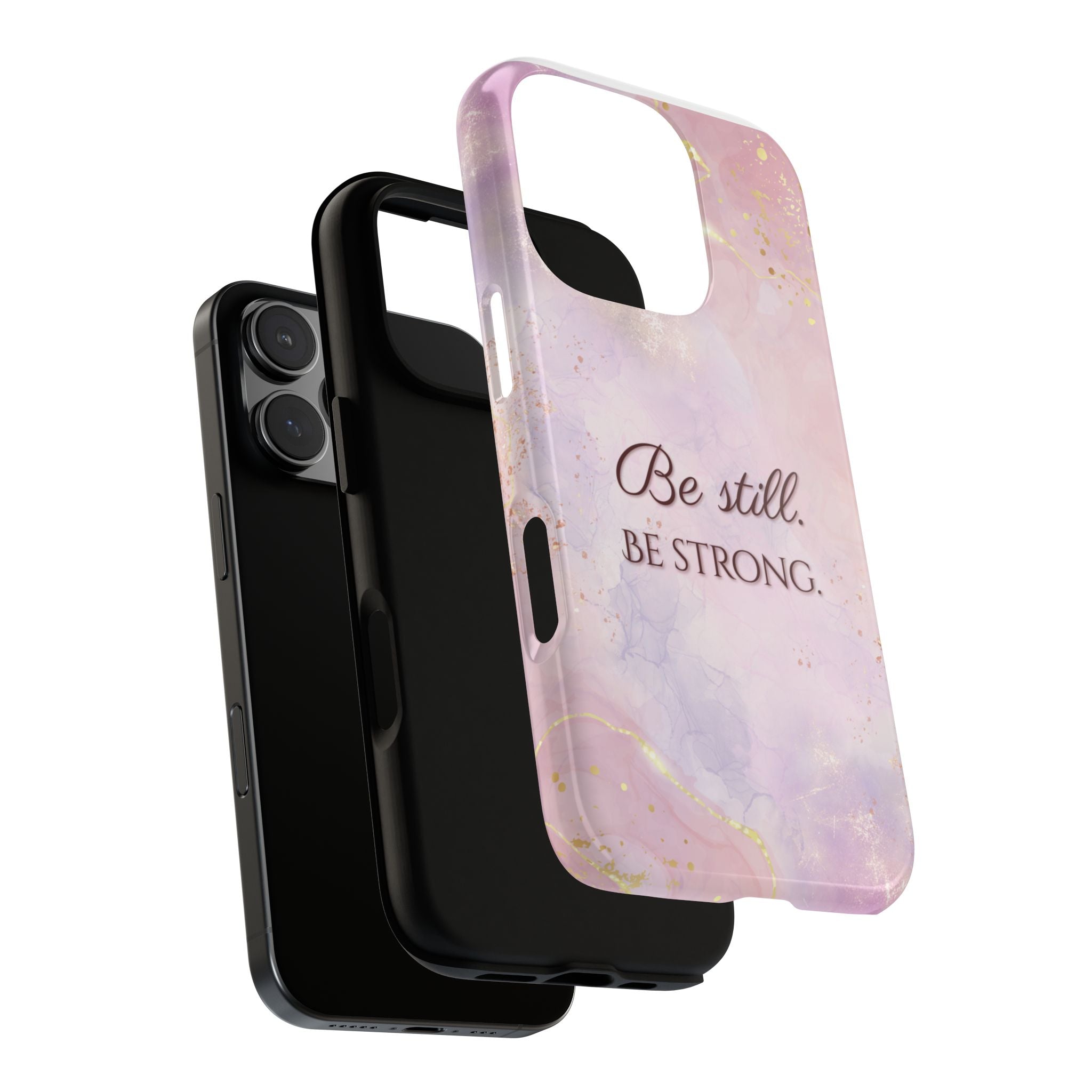 Be Still, Be Strong Marble Phone Case