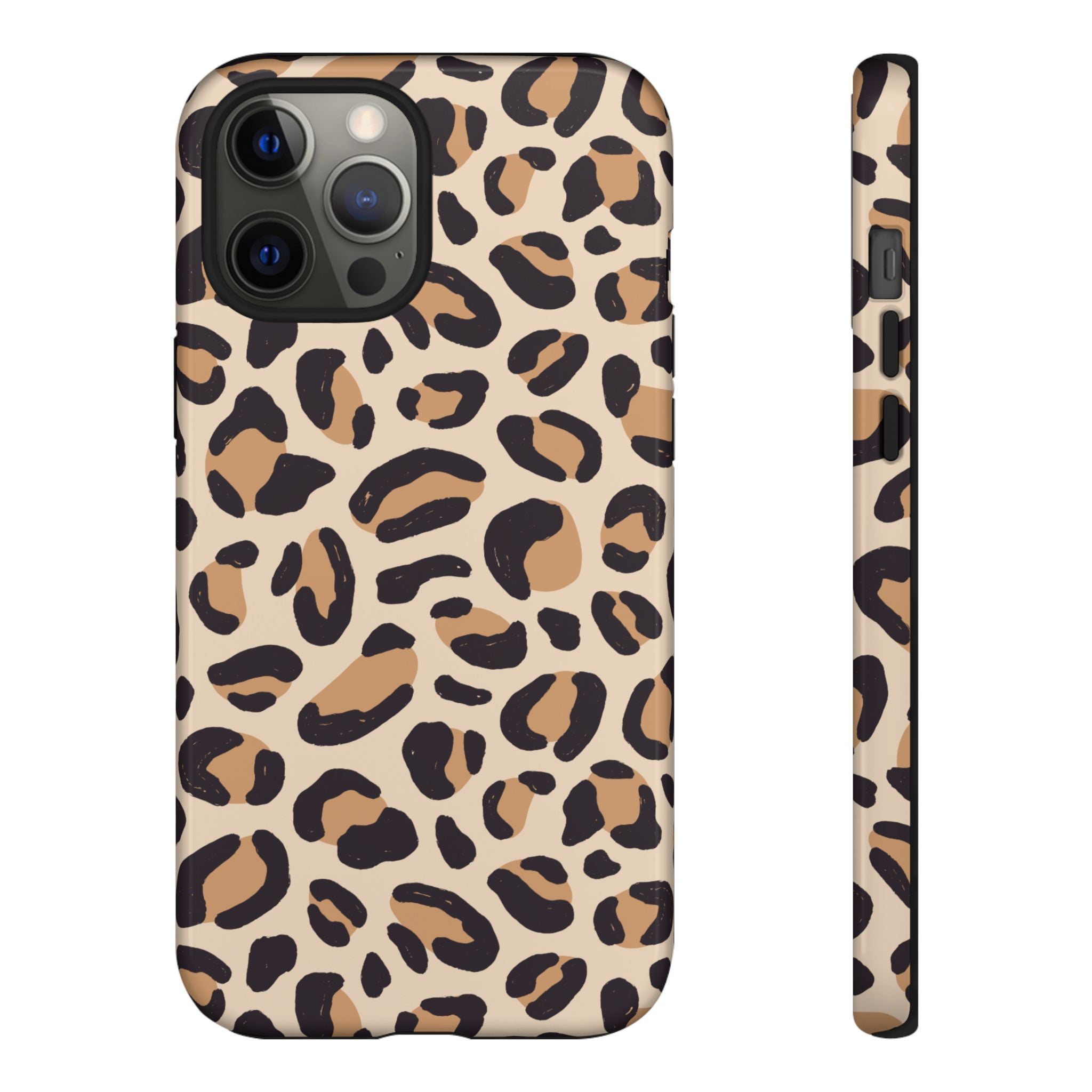 Leopard Print Tough Phone Case — Stylish Protective Phone Cover
