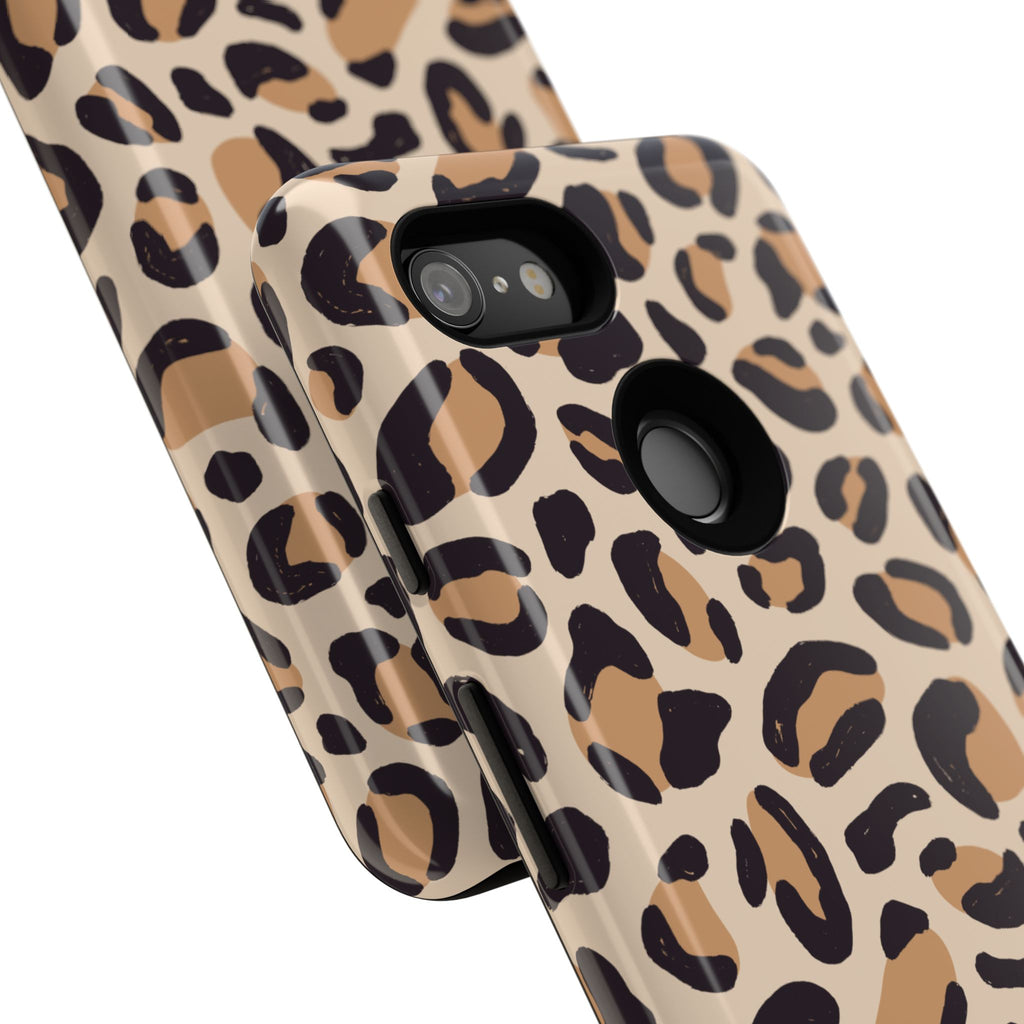 Leopard Print Tough Phone Case — Stylish Protective Phone Cover