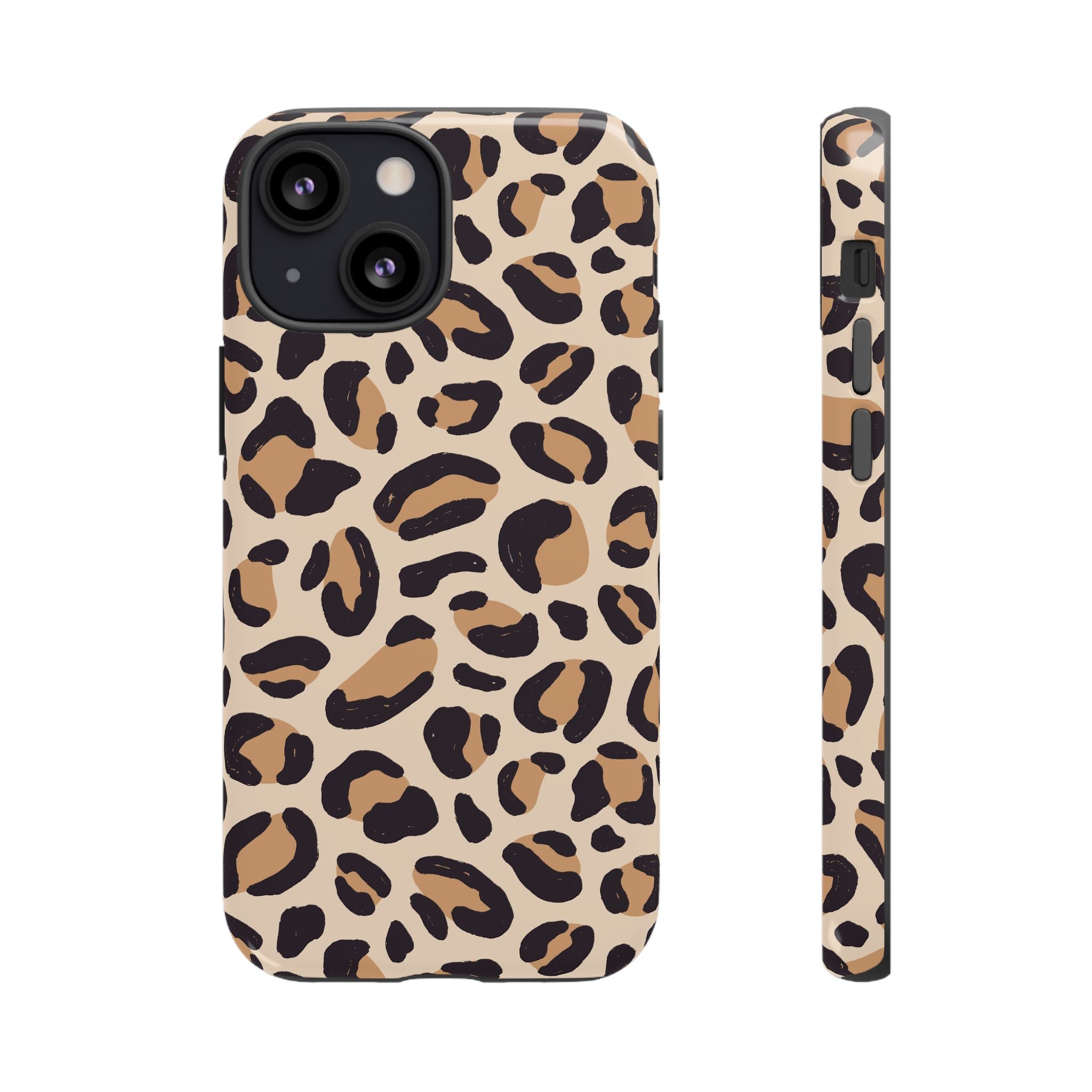 Leopard Print Tough Phone Case — Stylish Protective Phone Cover