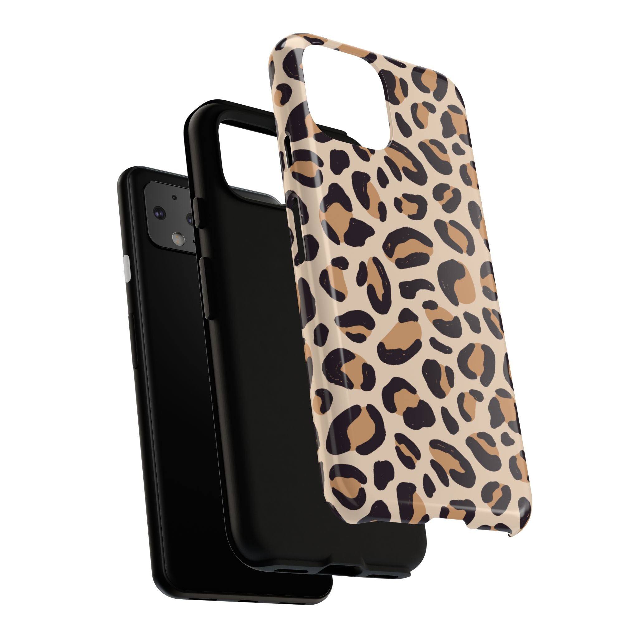 Leopard Print Tough Phone Case — Stylish Protective Phone Cover