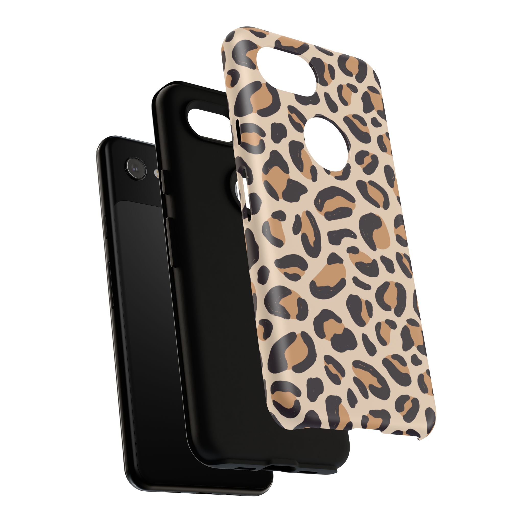 Leopard Print Tough Phone Case — Stylish Protective Phone Cover