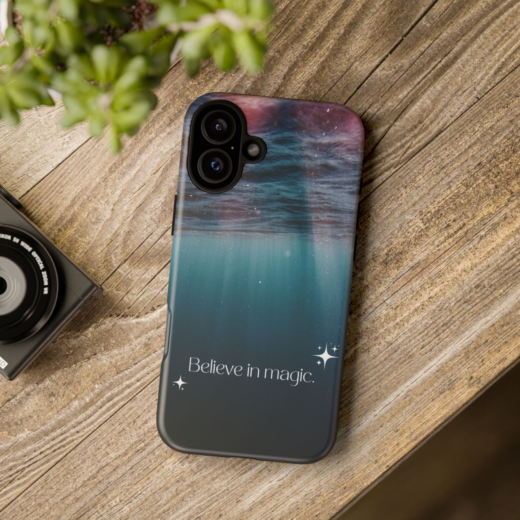 Believe in Magic Phone Case — Galaxy Ocean Phone Case