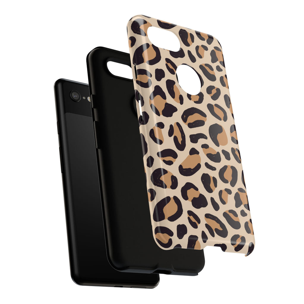 Leopard Print Tough Phone Case — Stylish Protective Phone Cover