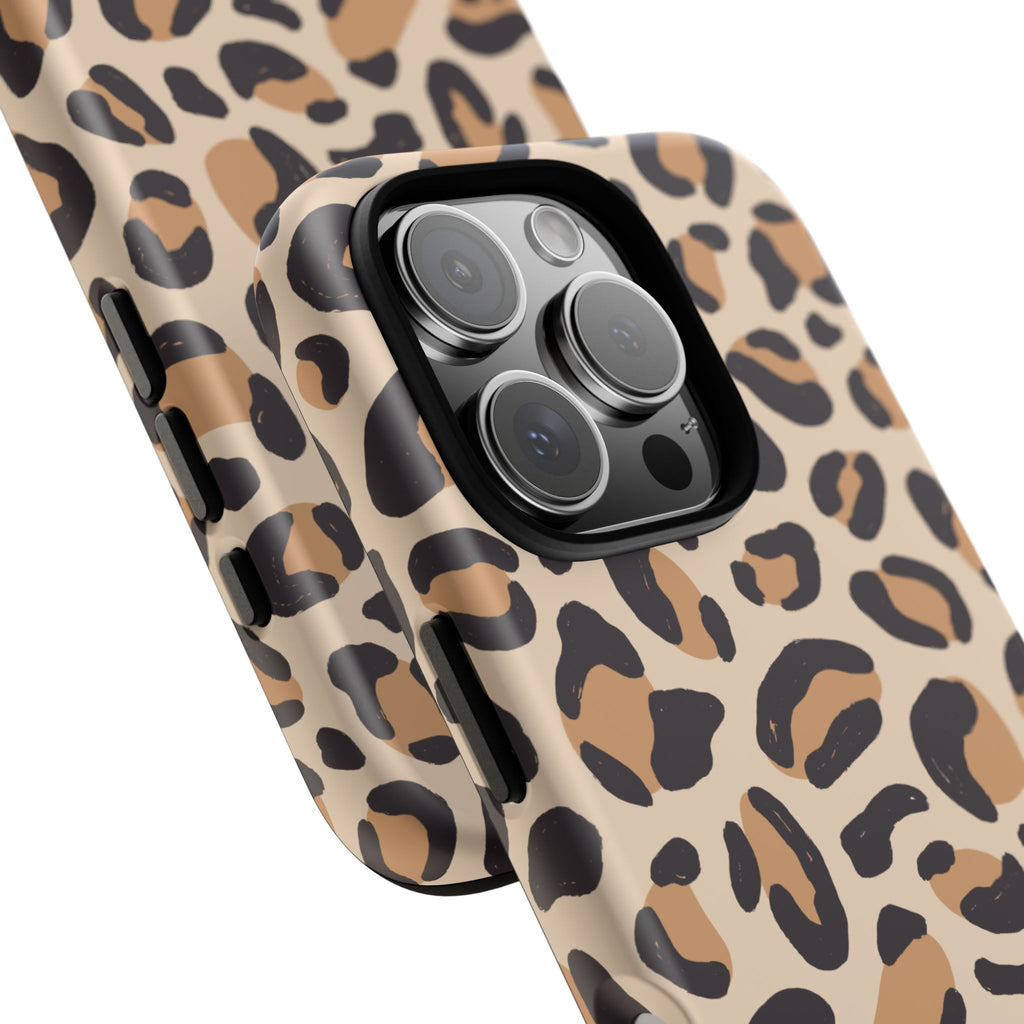 Leopard Print Tough Phone Case — Stylish Protective Phone Cover