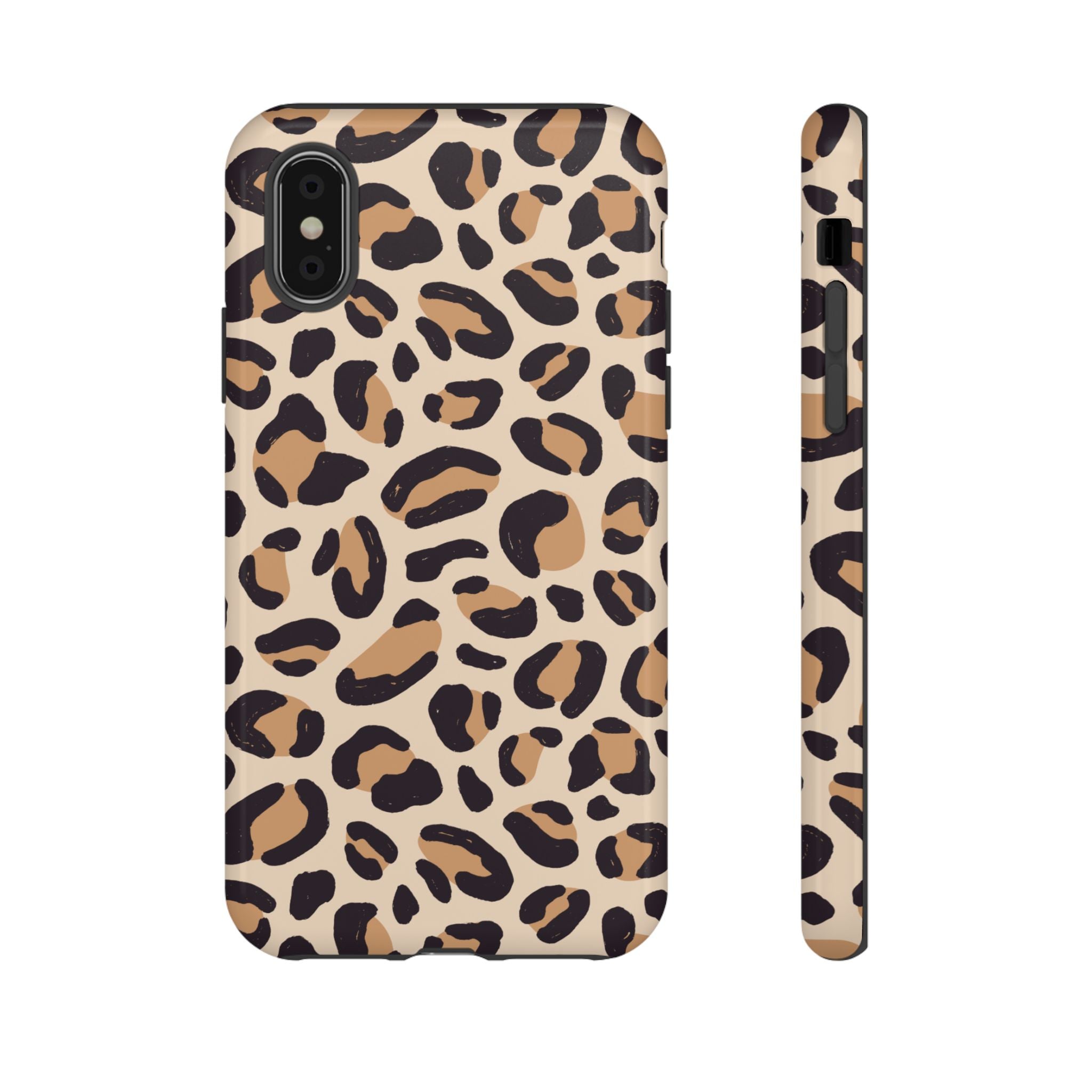 Leopard Print Tough Phone Case — Stylish Protective Phone Cover