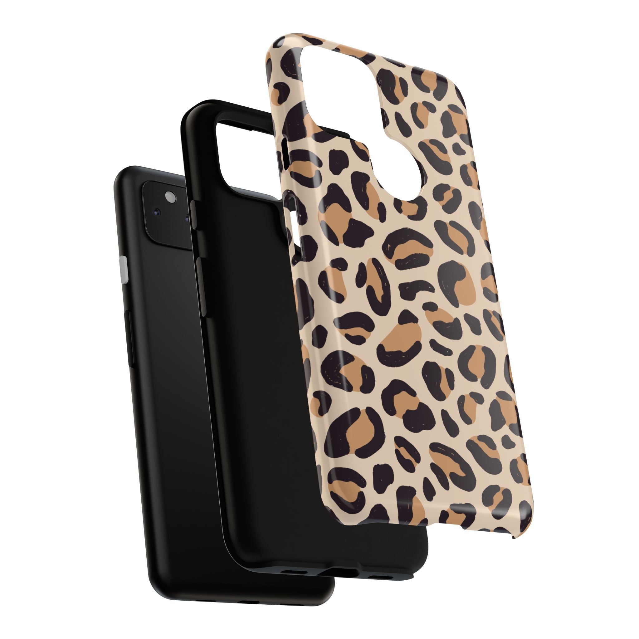 Leopard Print Tough Phone Case — Stylish Protective Phone Cover