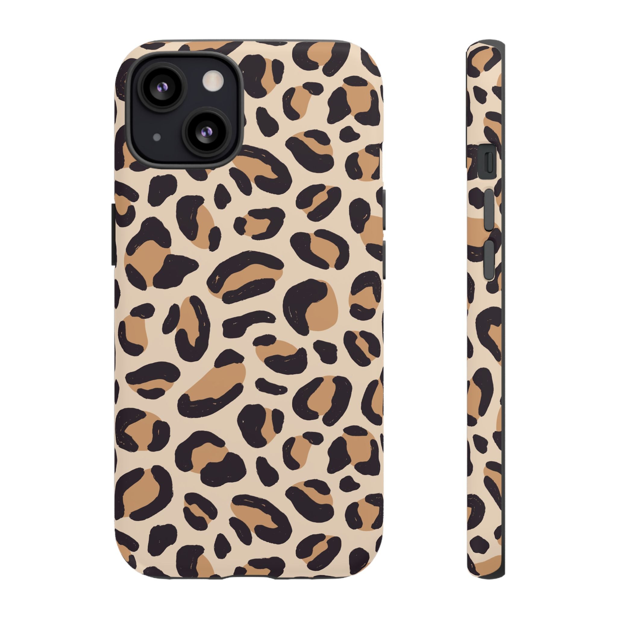 Leopard Print Tough Phone Case — Stylish Protective Phone Cover