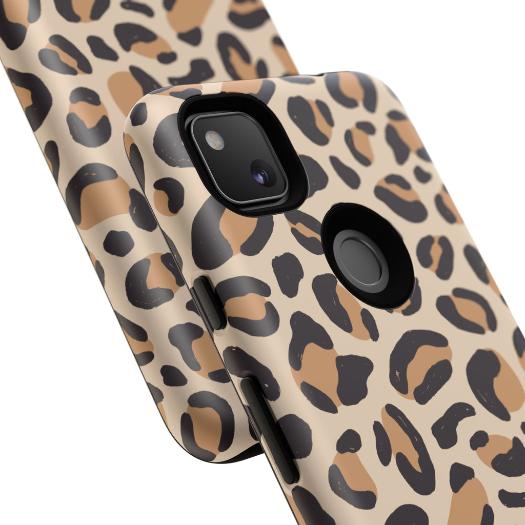 Leopard Print Tough Phone Case — Stylish Protective Phone Cover