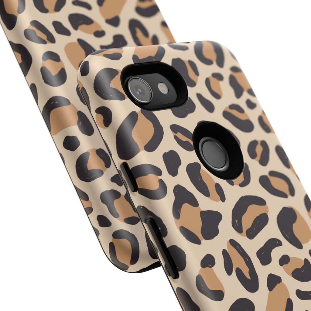 Leopard Print Tough Phone Case — Stylish Protective Phone Cover