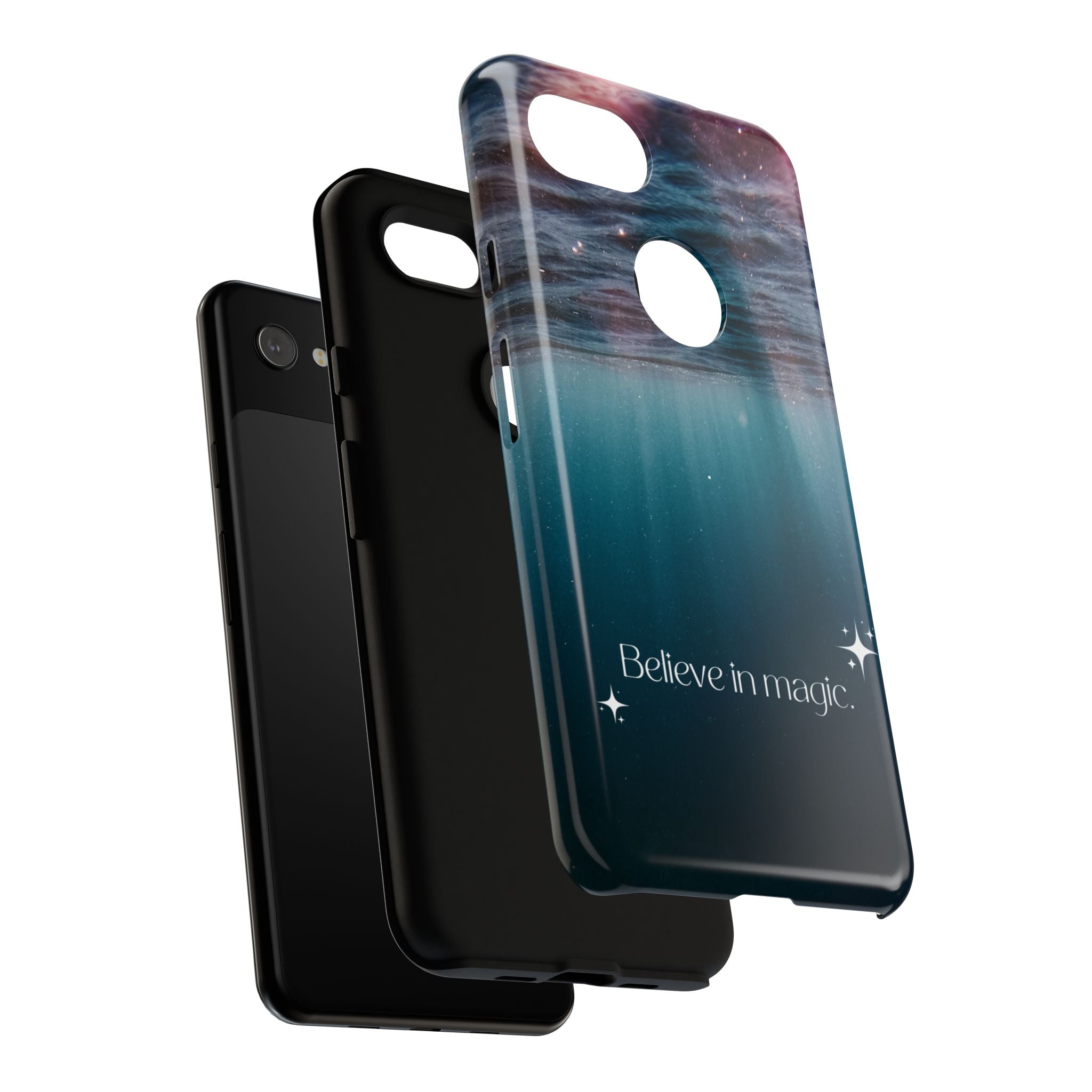 Believe in Magic Phone Case — Galaxy Ocean Phone Case