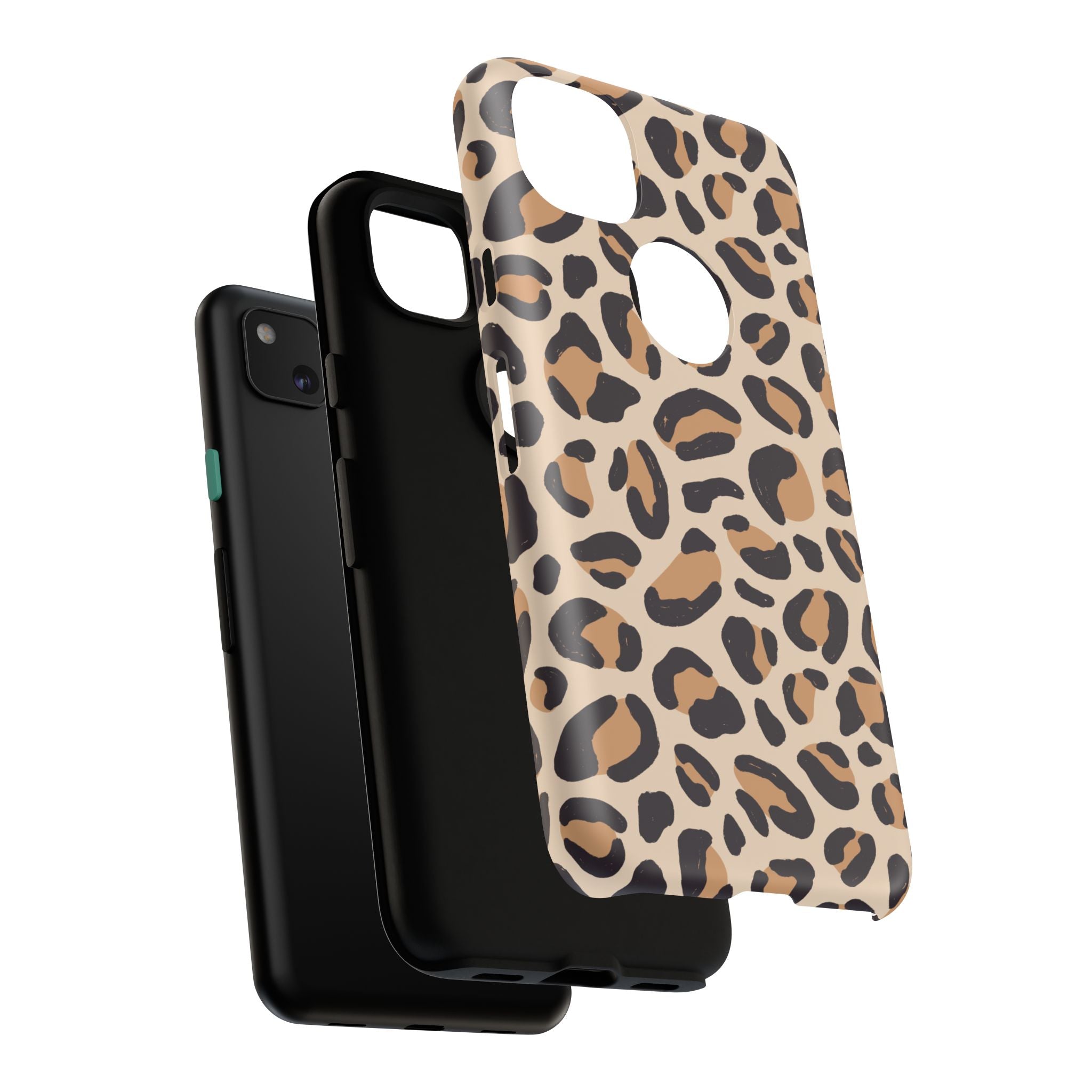 Leopard Print Tough Phone Case — Stylish Protective Phone Cover