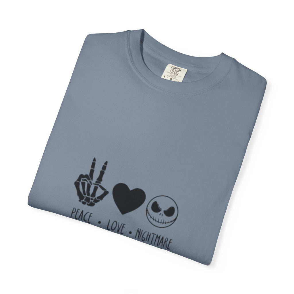 Peace • Love • Nightmare T-Shirt — Jack Skellington Inspired Graphic Tee