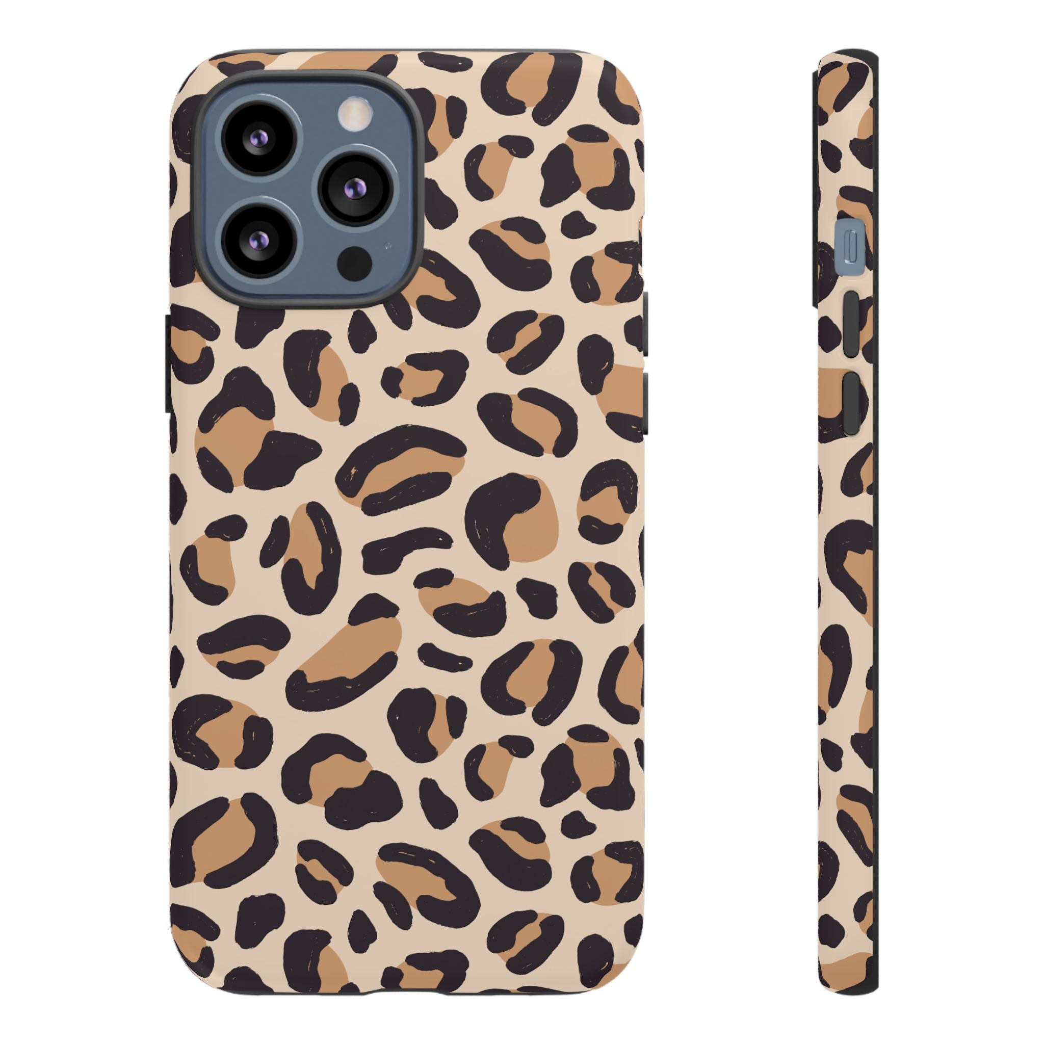 Leopard Print Tough Phone Case — Stylish Protective Phone Cover