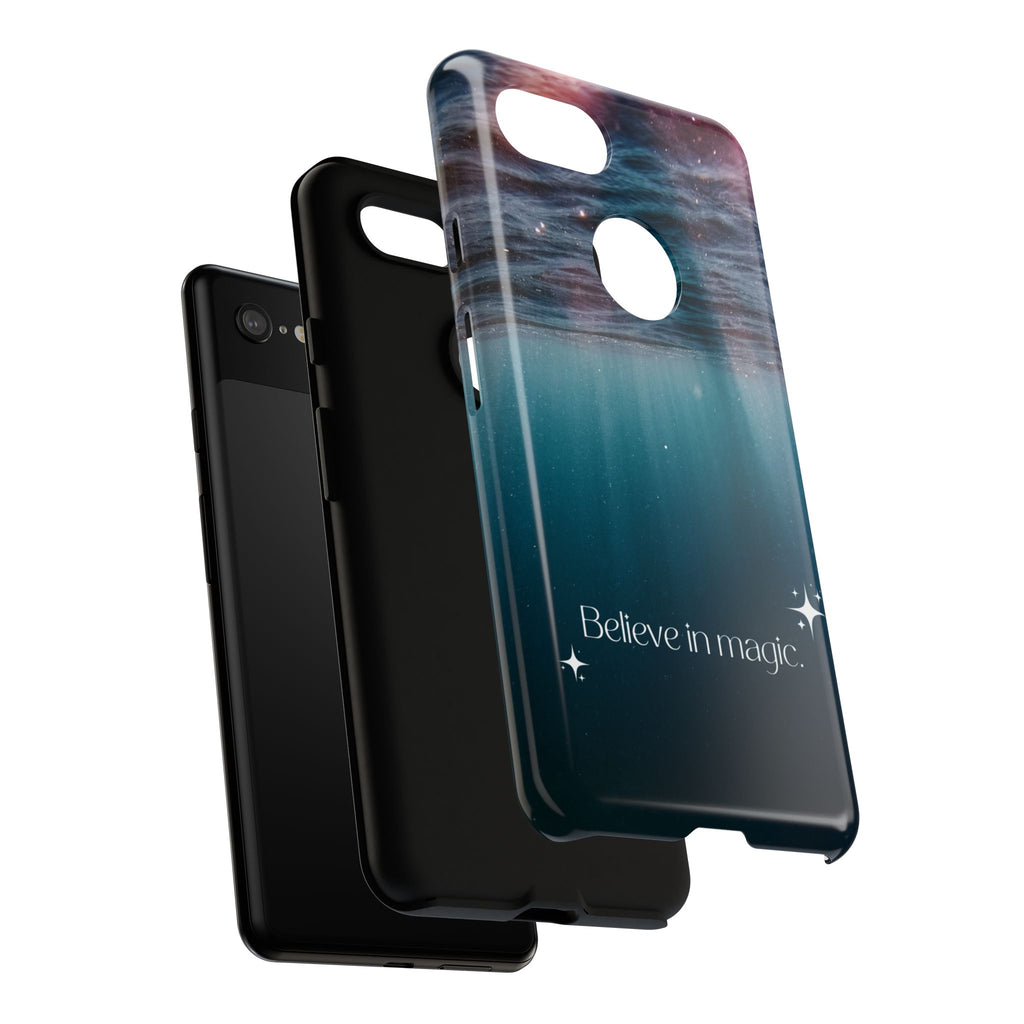 Believe in Magic Phone Case — Galaxy Ocean Phone Case
