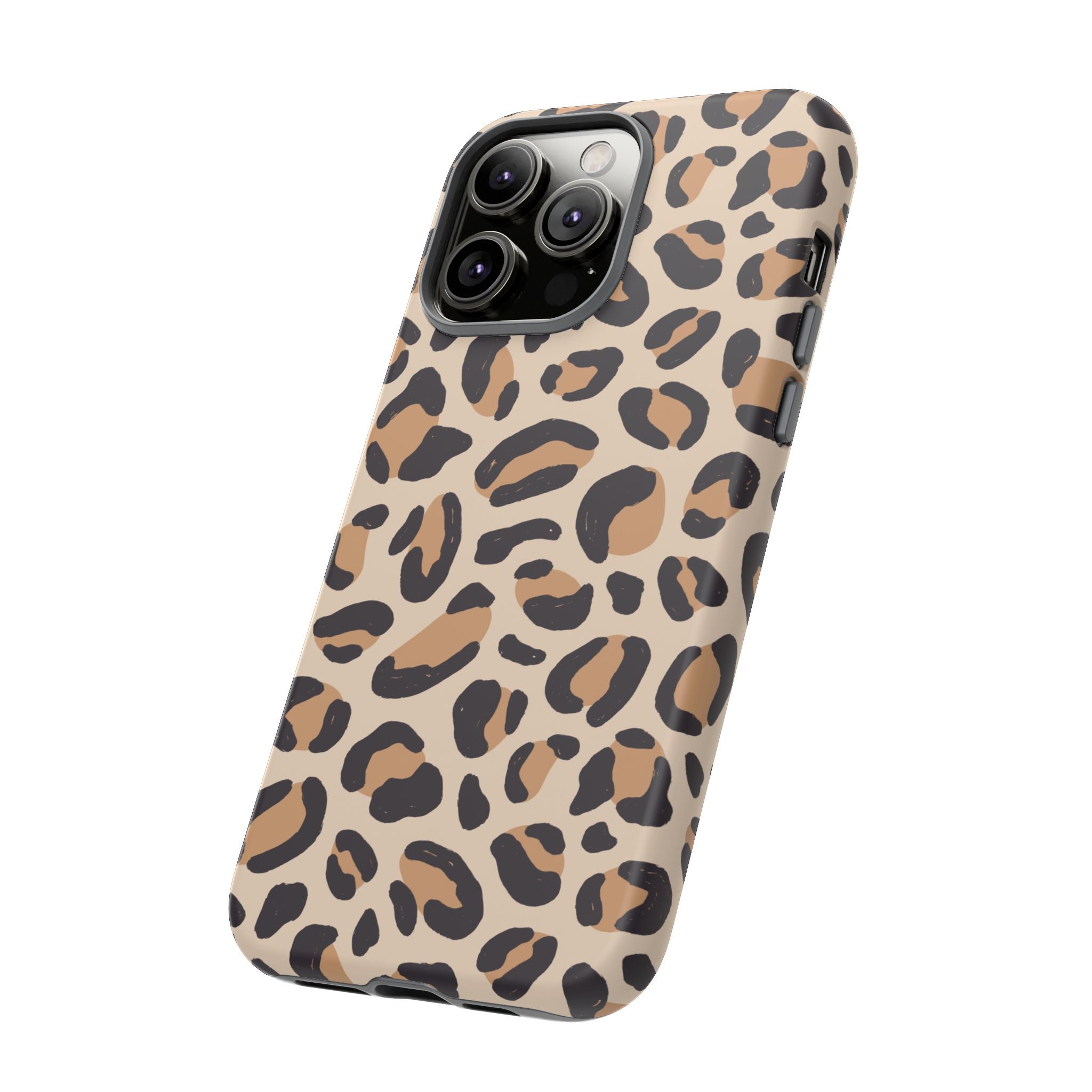 Leopard Print Tough Phone Case — Stylish Protective Phone Cover