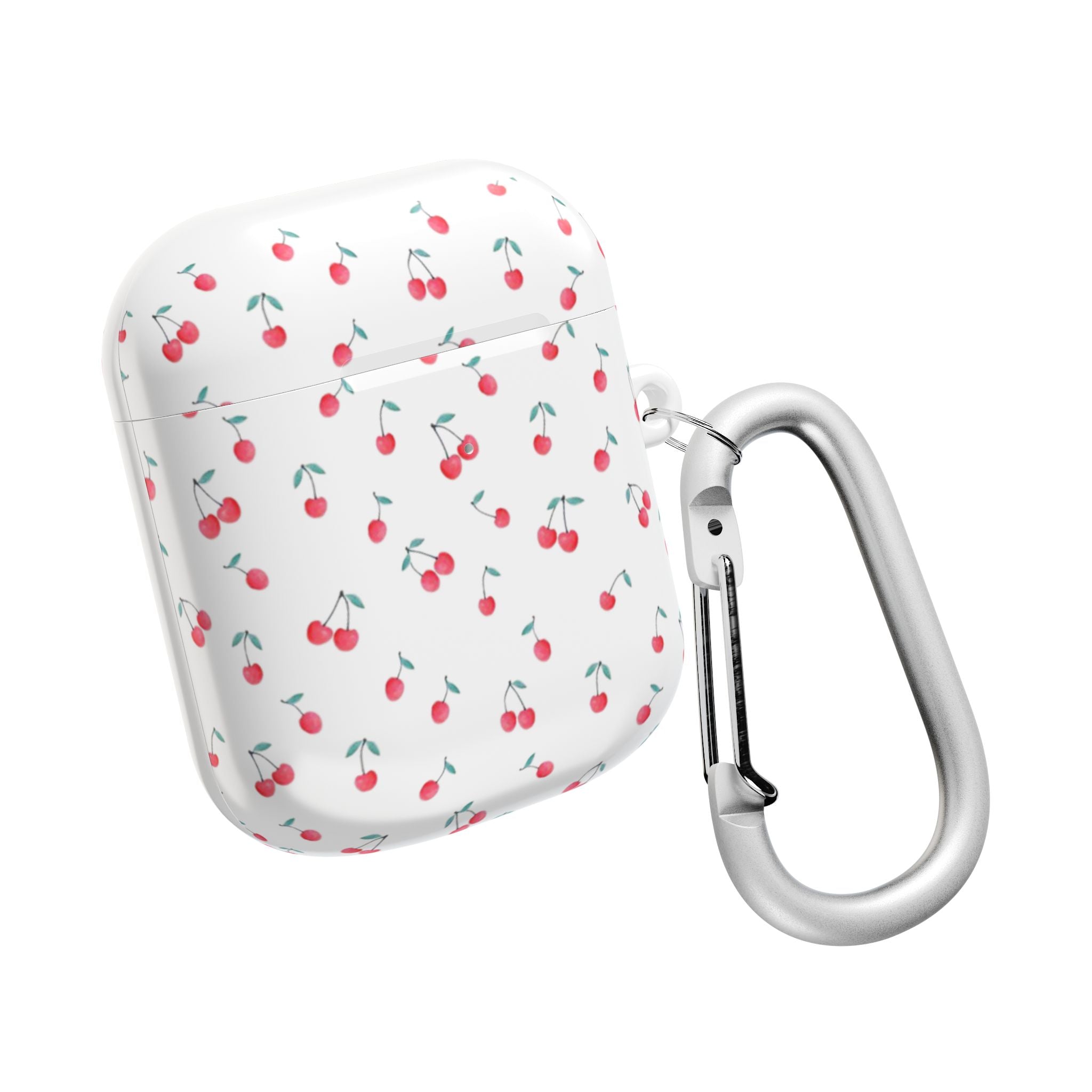 Cherry Pattern AirPod Case — Cute Retro Cherry Silicone AirPods Case