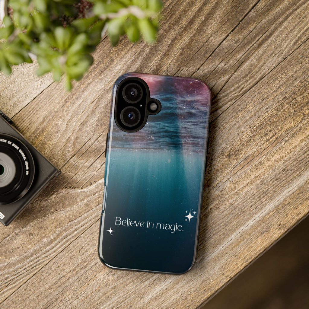 Believe in Magic Phone Case — Galaxy Ocean Phone Case