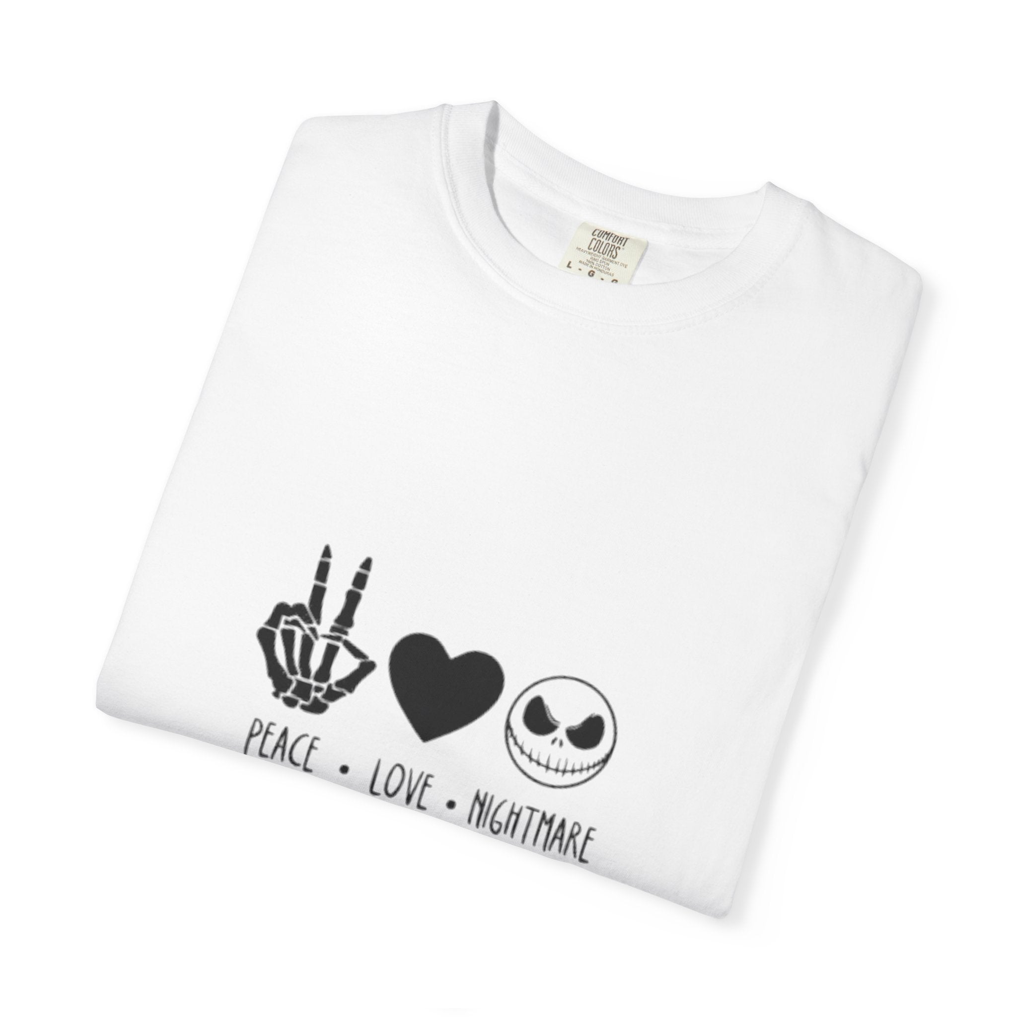 Peace • Love • Nightmare T-Shirt — Jack Skellington Inspired Graphic Tee