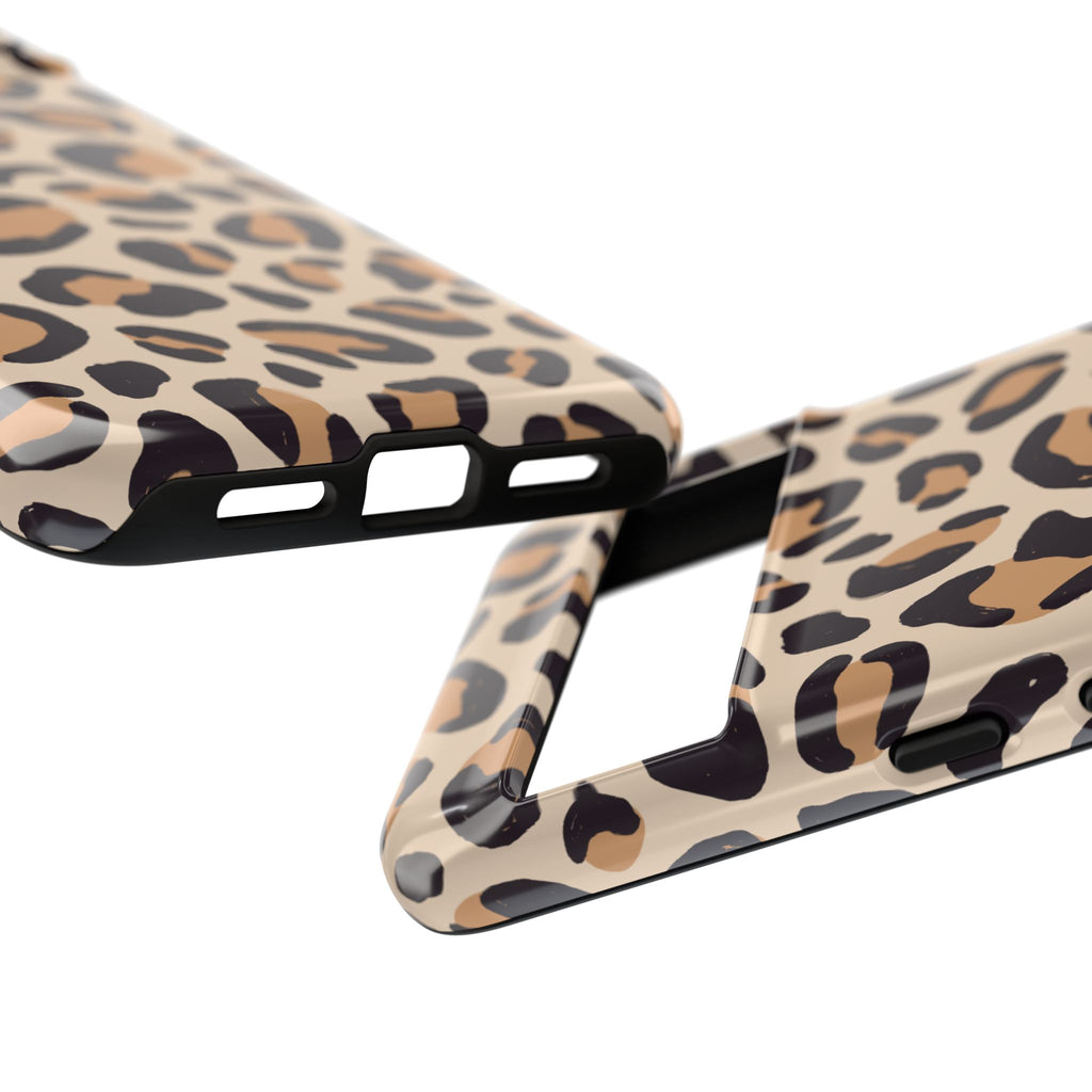 Leopard Print Tough Phone Case — Stylish Protective Phone Cover