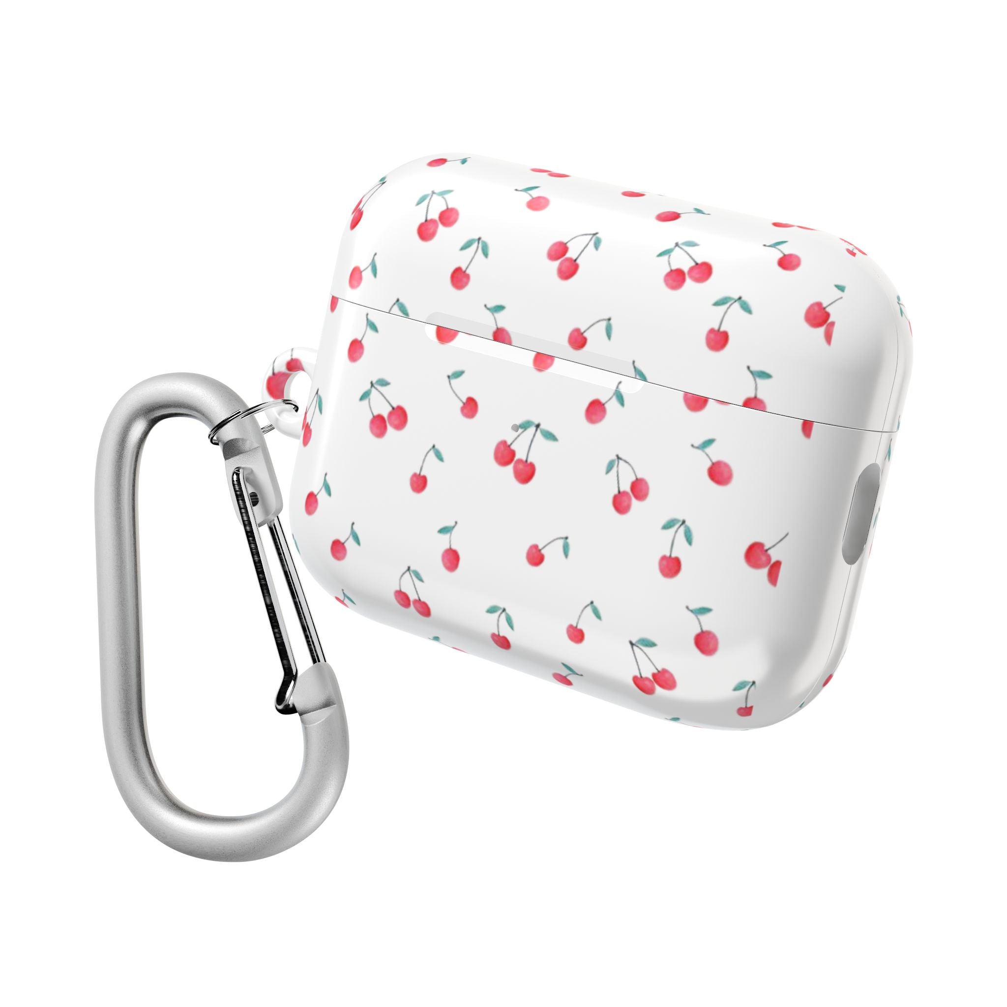 Cherry Pattern AirPod Case — Cute Retro Cherry Silicone AirPods Case