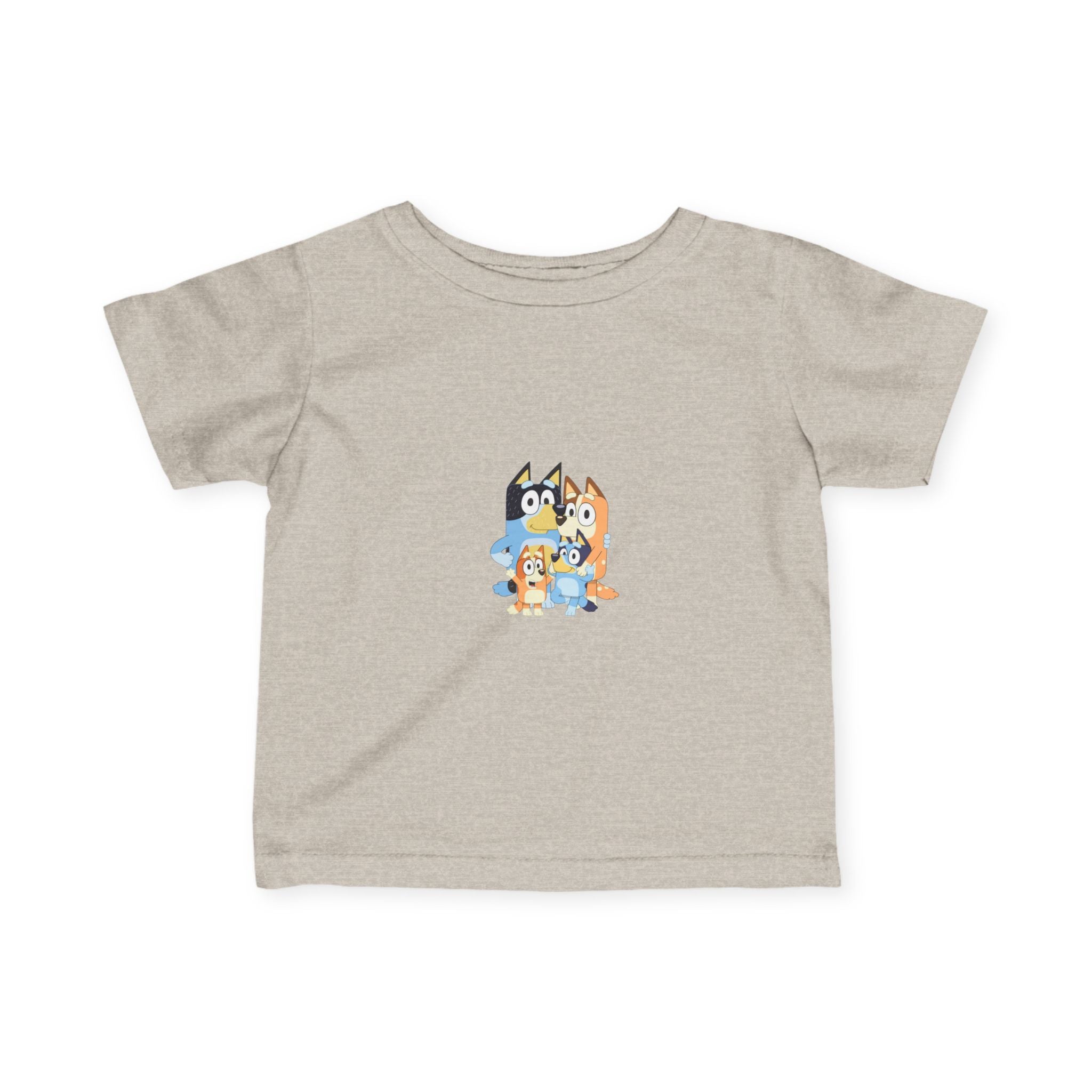 Bluey Family Infant Tee — Bluey Characters Front & Back Baby T‑Shirt