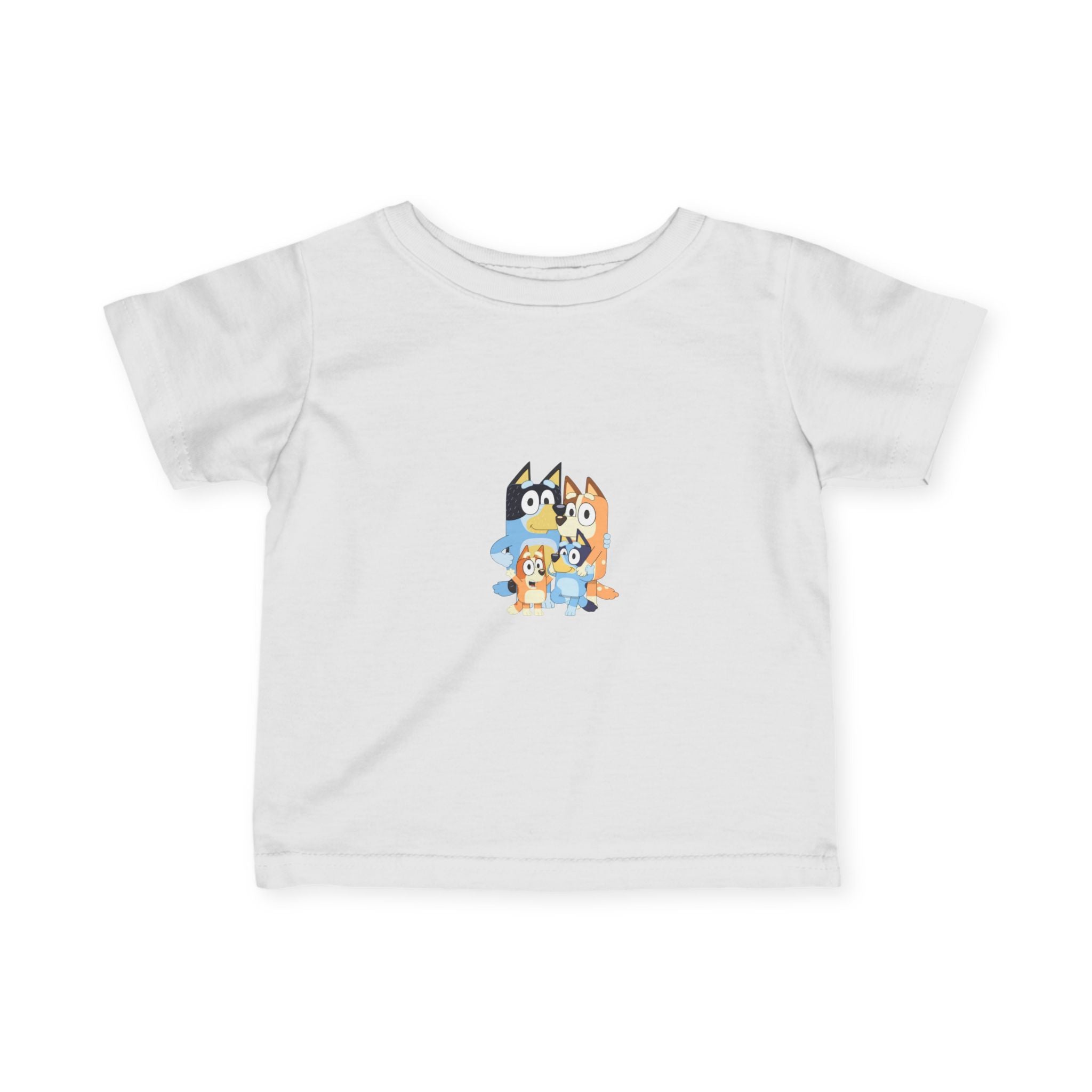 Bluey Family Infant Tee — Bluey Characters Front & Back Baby T‑Shirt