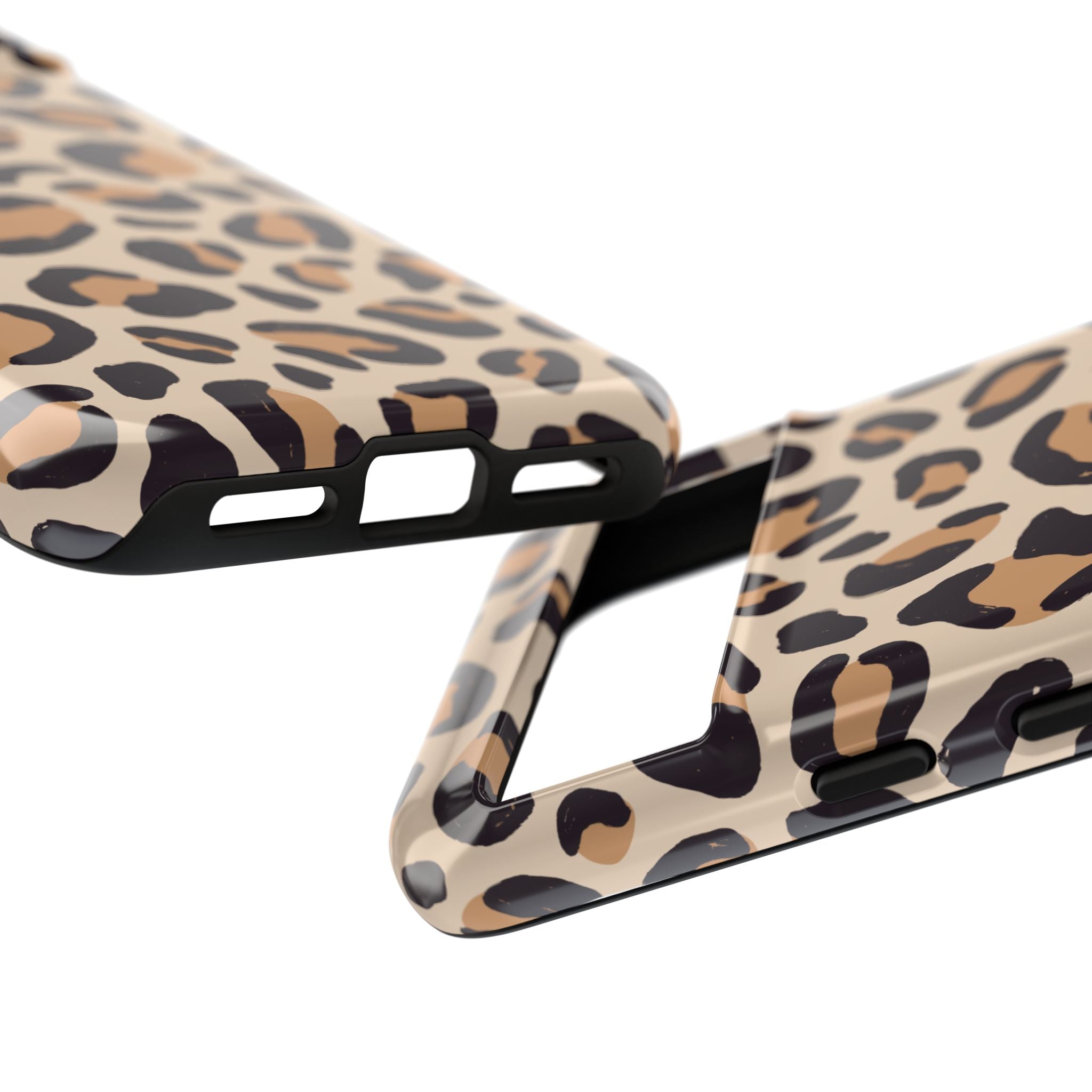Leopard Print Tough Phone Case — Stylish Protective Phone Cover