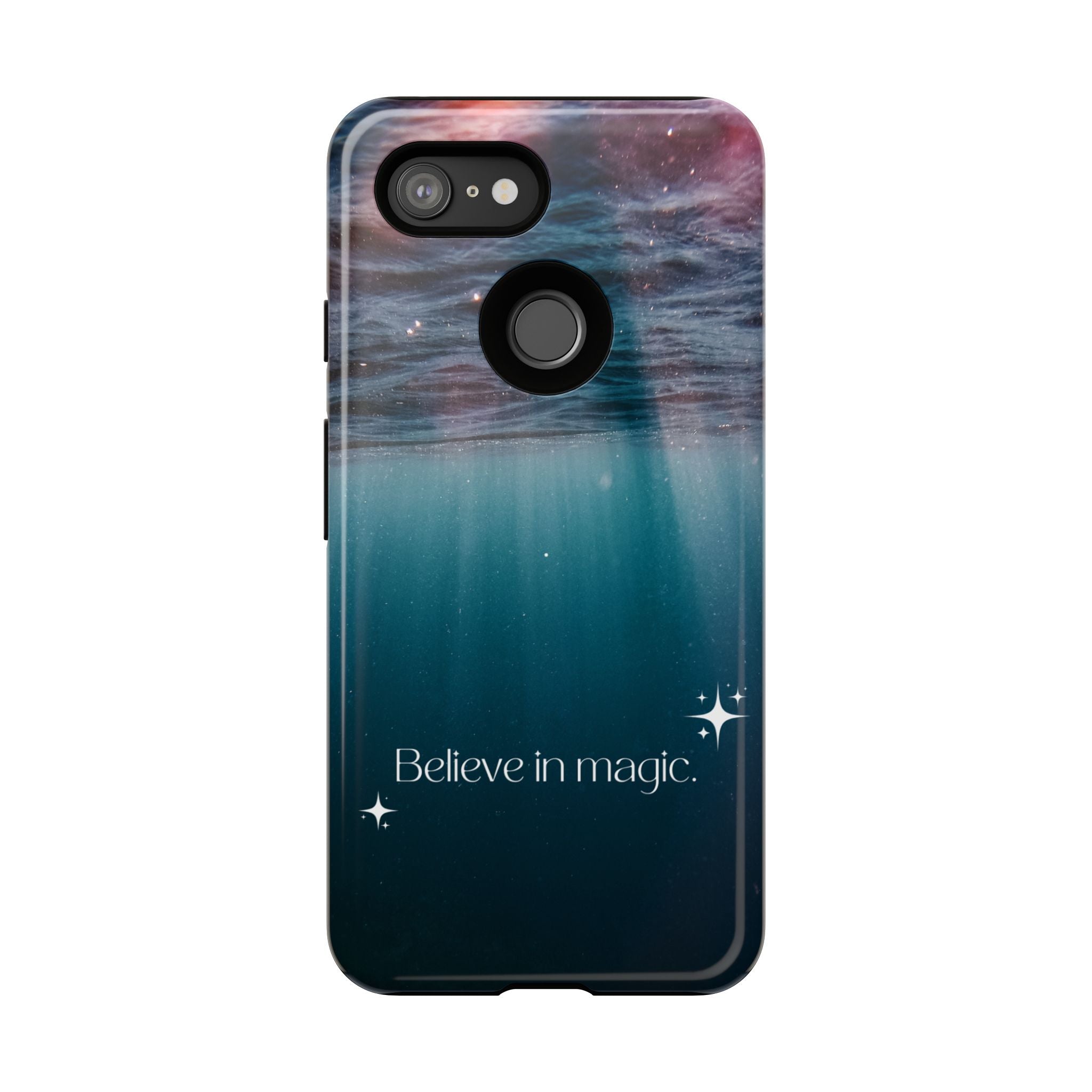 Believe in Magic Phone Case — Galaxy Ocean Phone Case