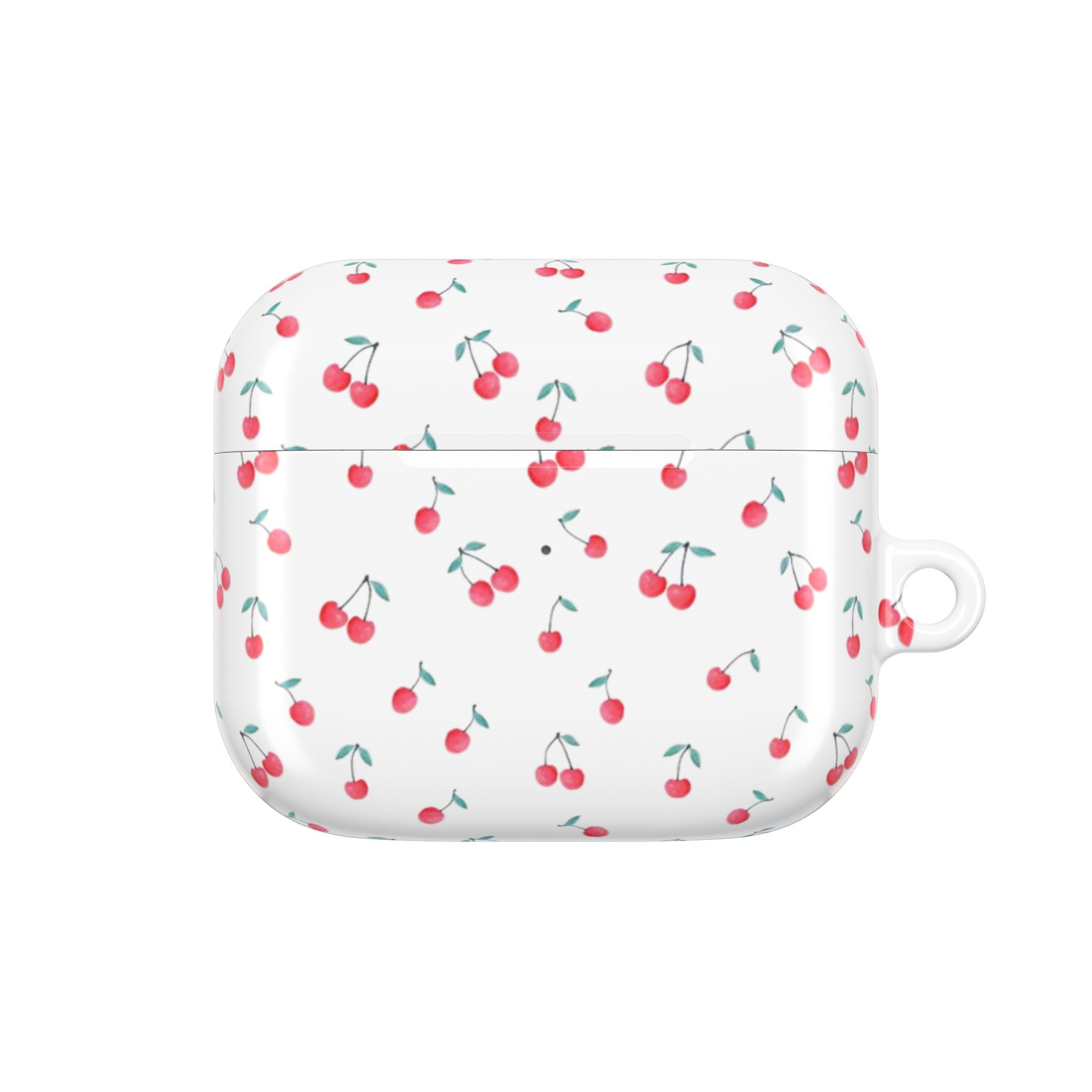 Cherry Pattern AirPod Case — Cute Retro Cherry Silicone AirPods Case