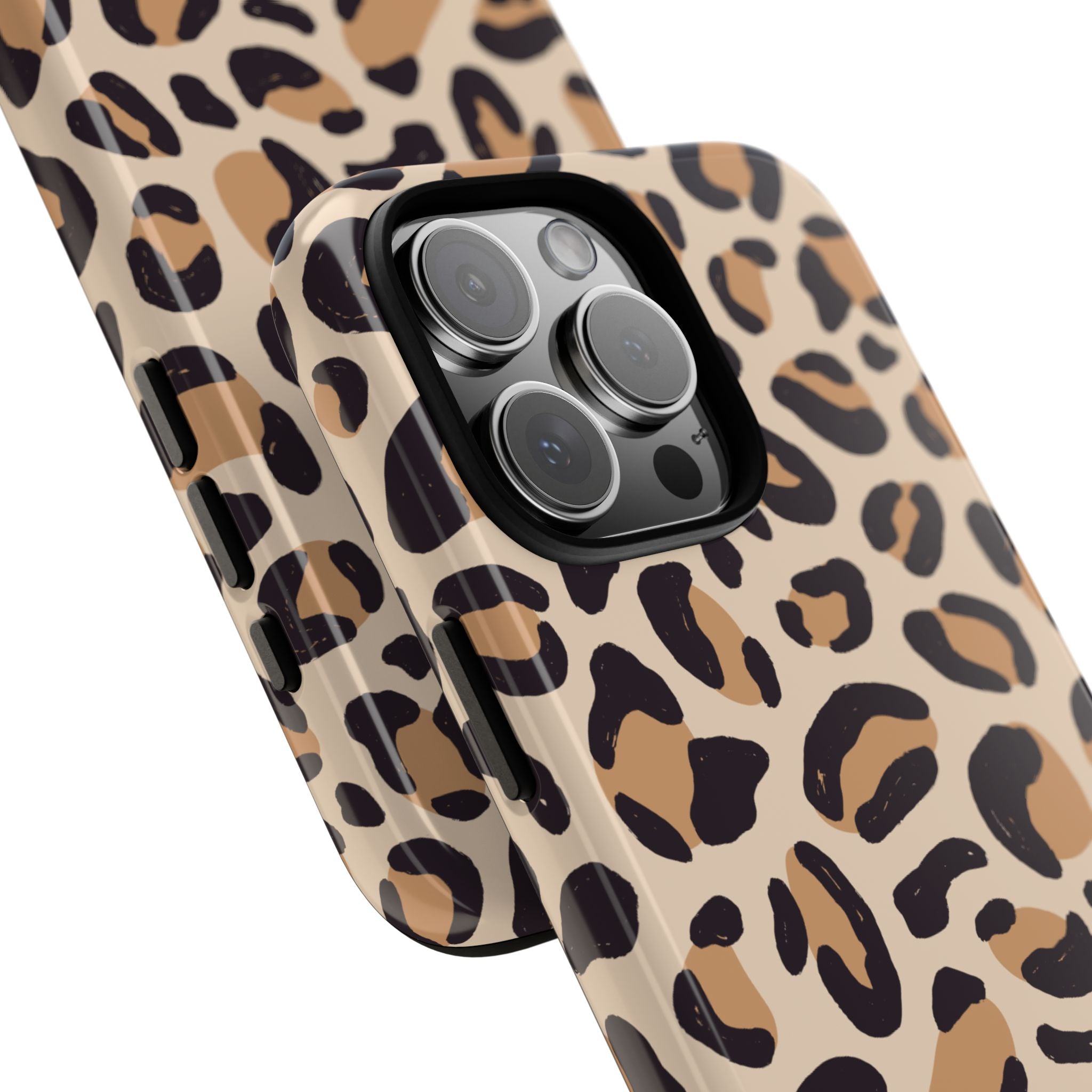 Leopard Print Tough Phone Case — Stylish Protective Phone Cover