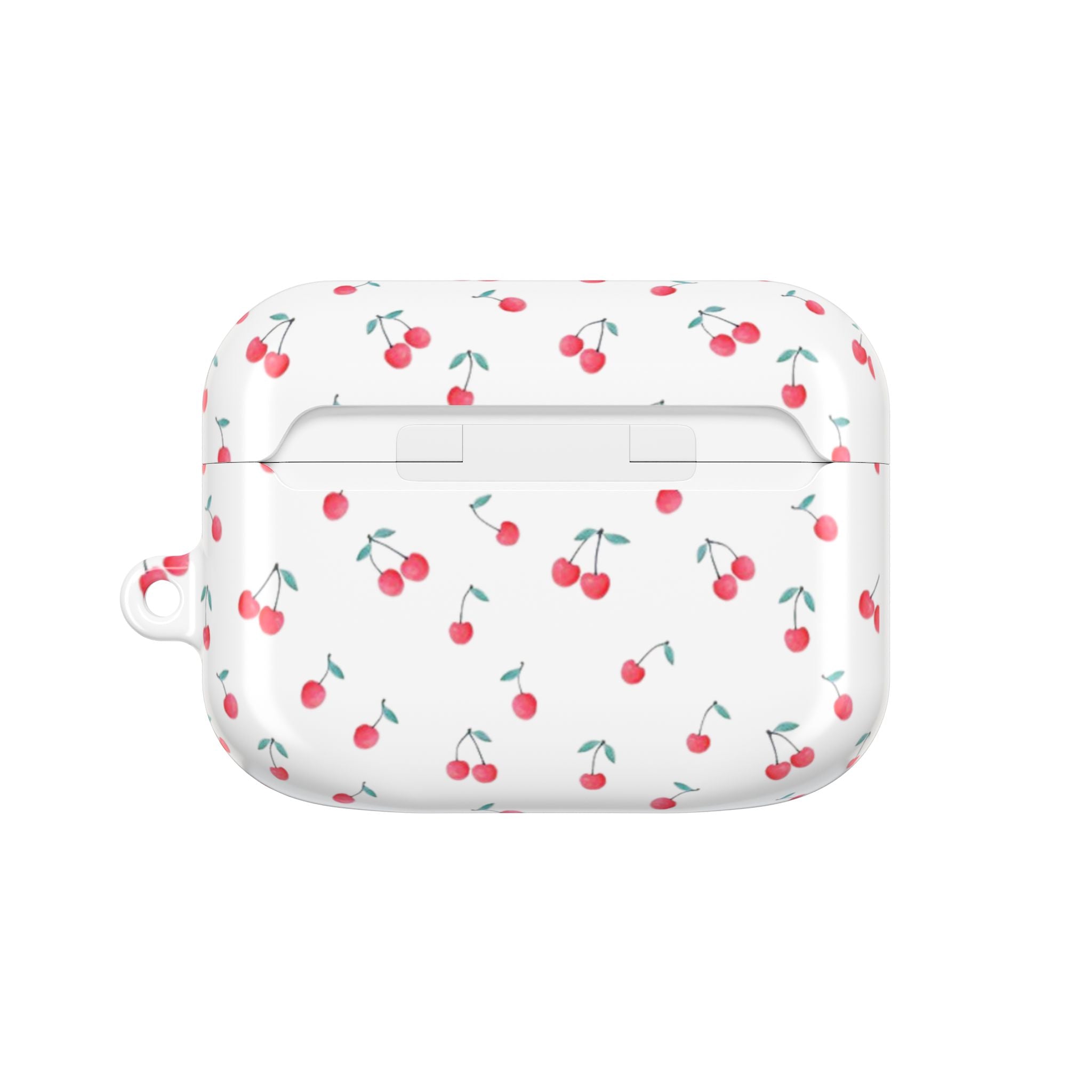 Cherry Pattern AirPod Case — Cute Retro Cherry Silicone AirPods Case