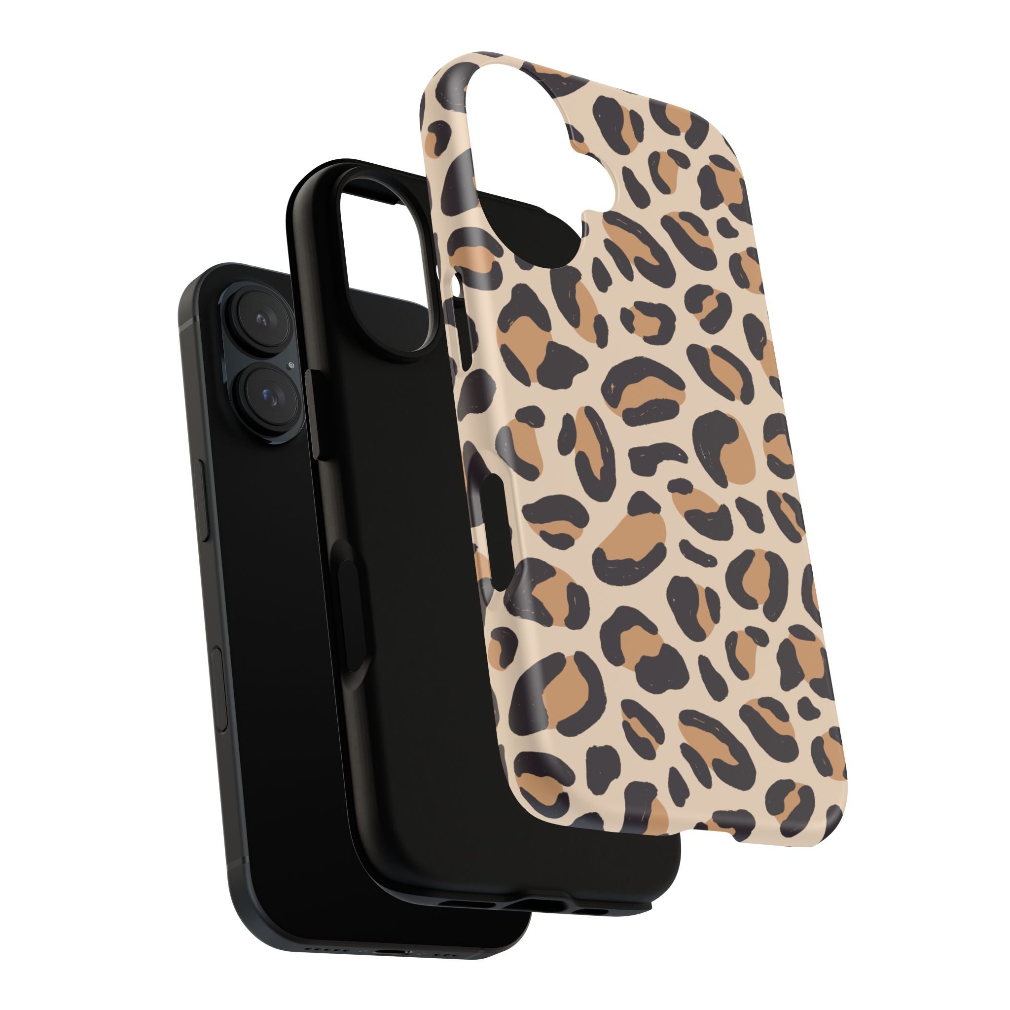 Leopard Print Tough Phone Case — Stylish Protective Phone Cover