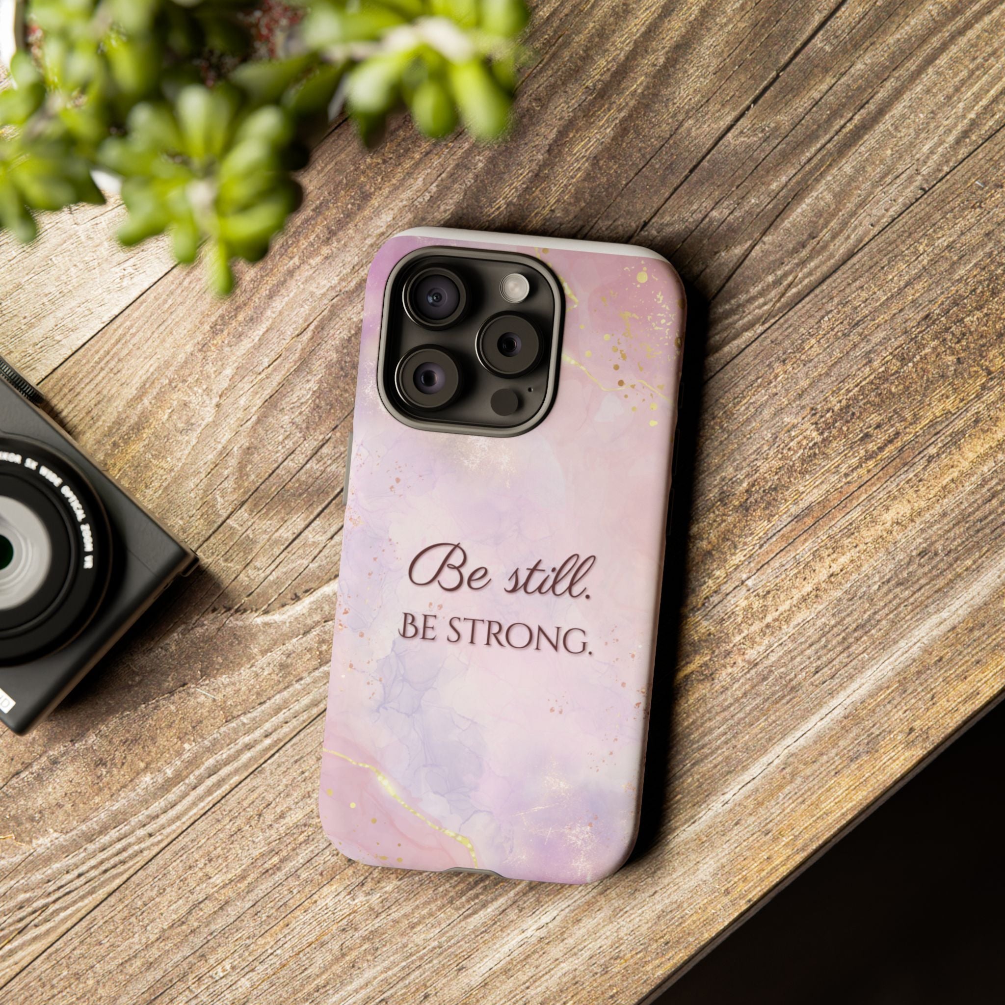 Be Still, Be Strong Marble Phone Case