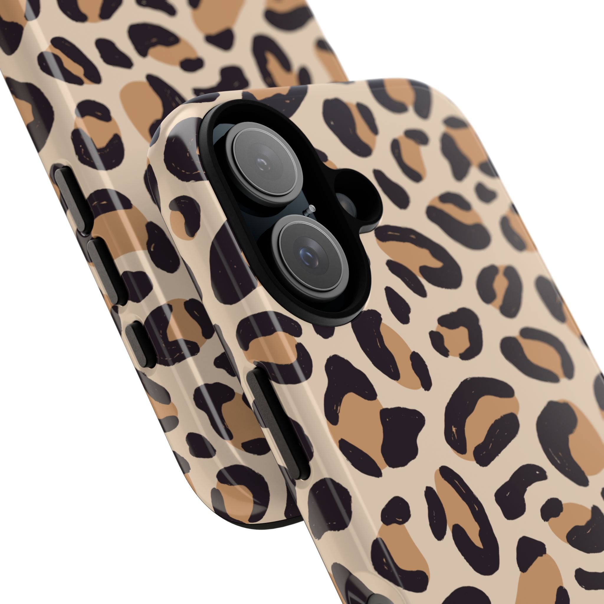 Leopard Print Tough Phone Case — Stylish Protective Phone Cover