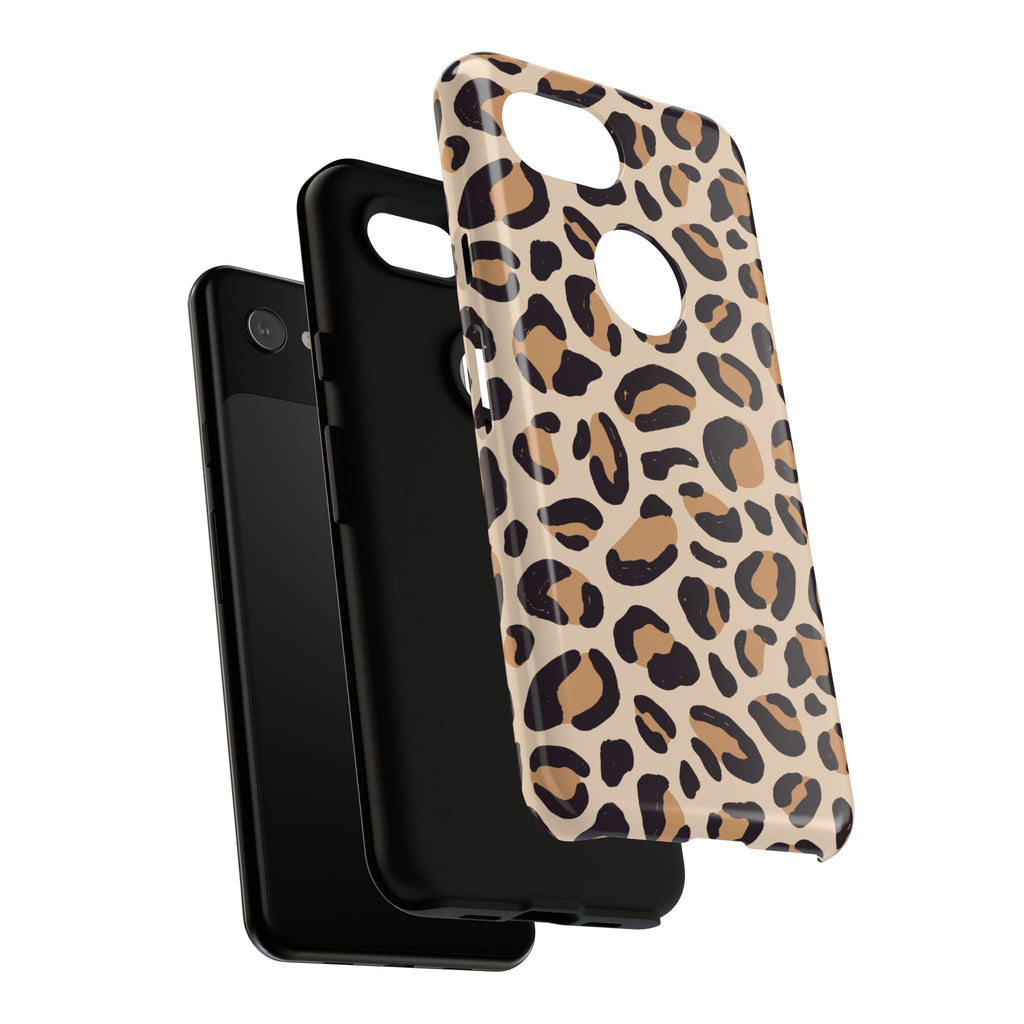 Leopard Print Tough Phone Case — Stylish Protective Phone Cover