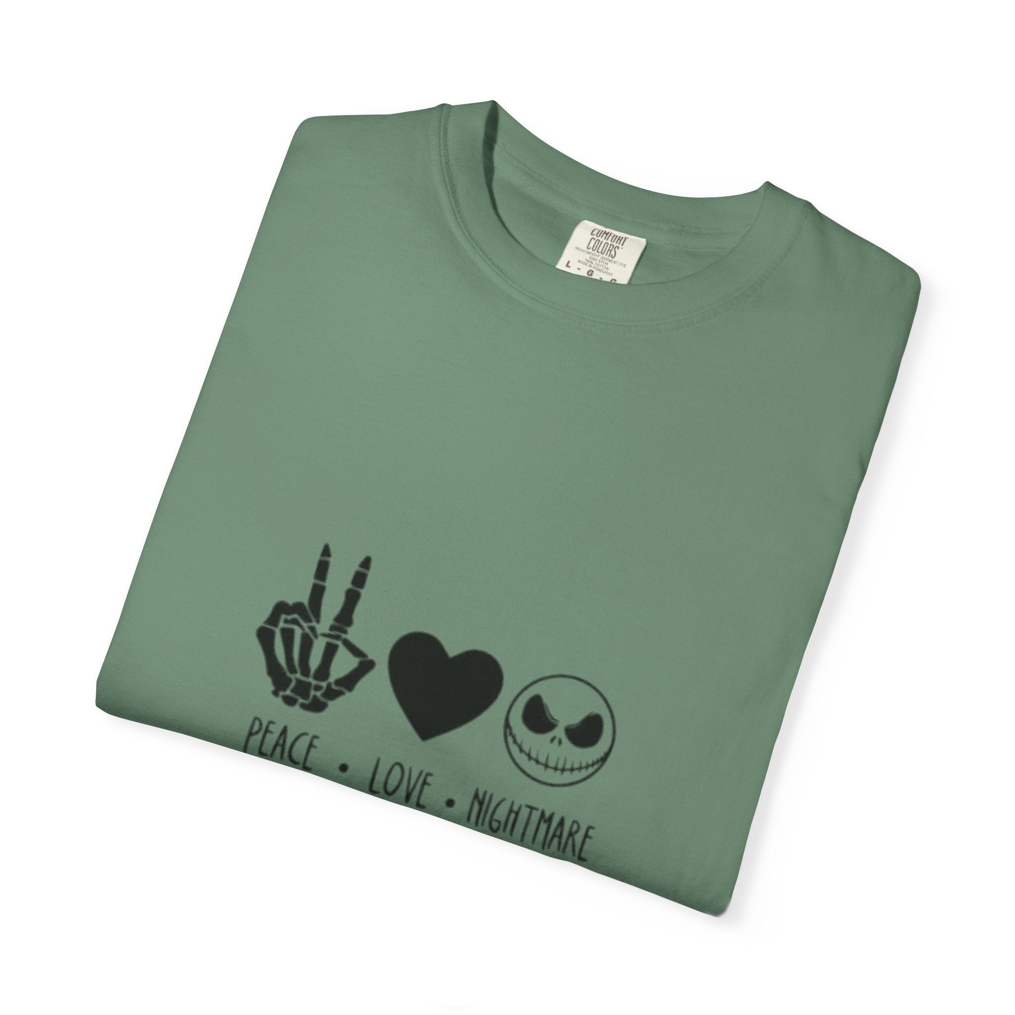 Peace • Love • Nightmare T-Shirt — Jack Skellington Inspired Graphic Tee