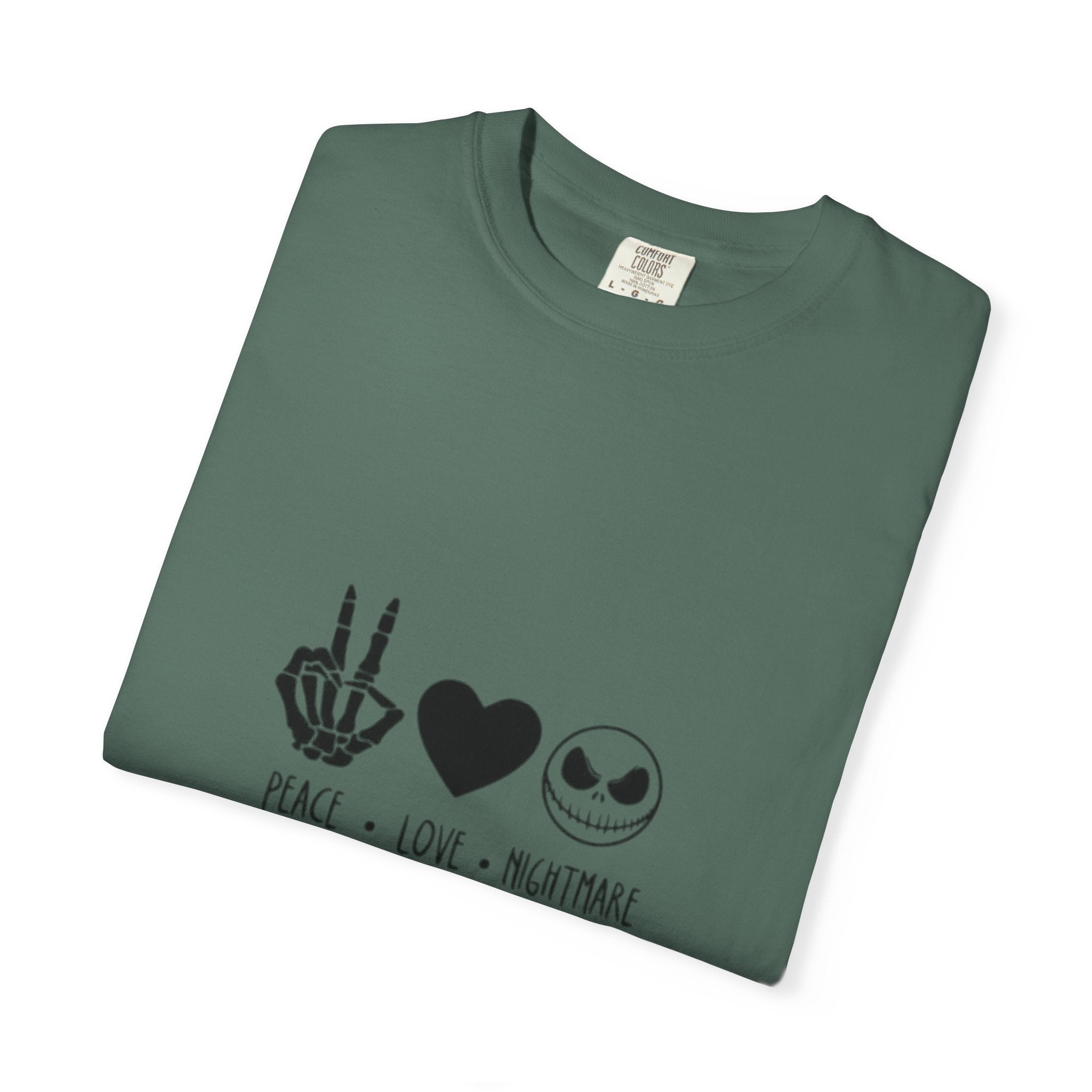 Peace • Love • Nightmare T-Shirt — Jack Skellington Inspired Graphic Tee