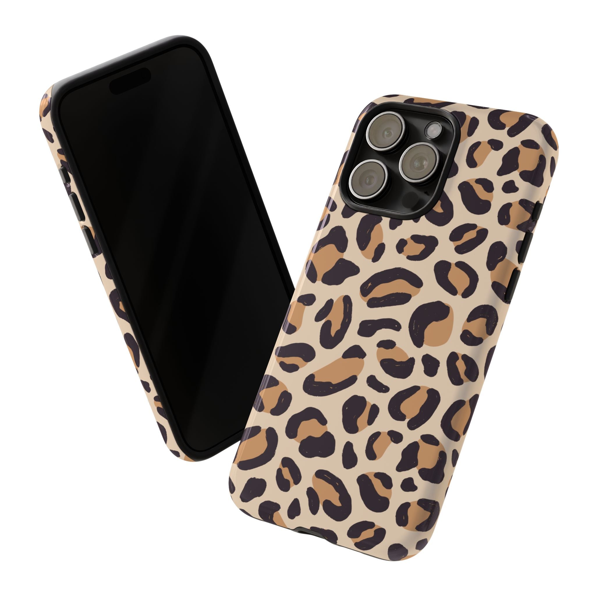 Leopard Print Tough Phone Case — Stylish Protective Phone Cover