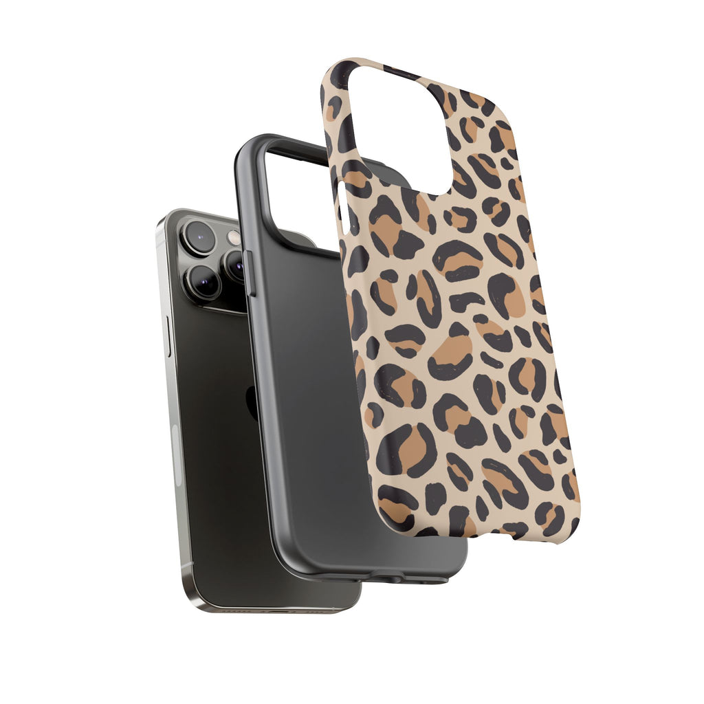 Leopard Print Tough Phone Case — Stylish Protective Phone Cover
