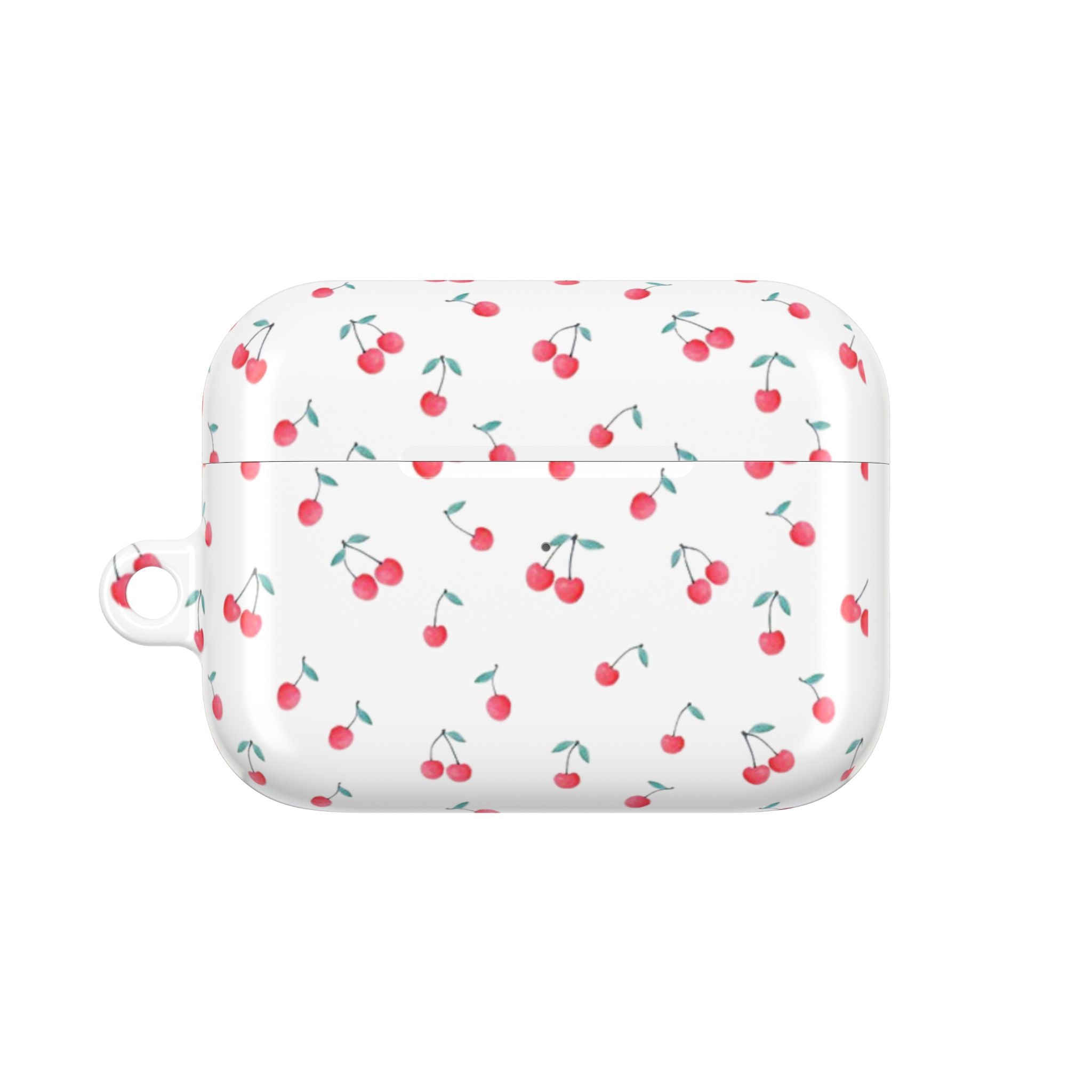 Cherry Pattern AirPod Case — Cute Retro Cherry Silicone AirPods Case