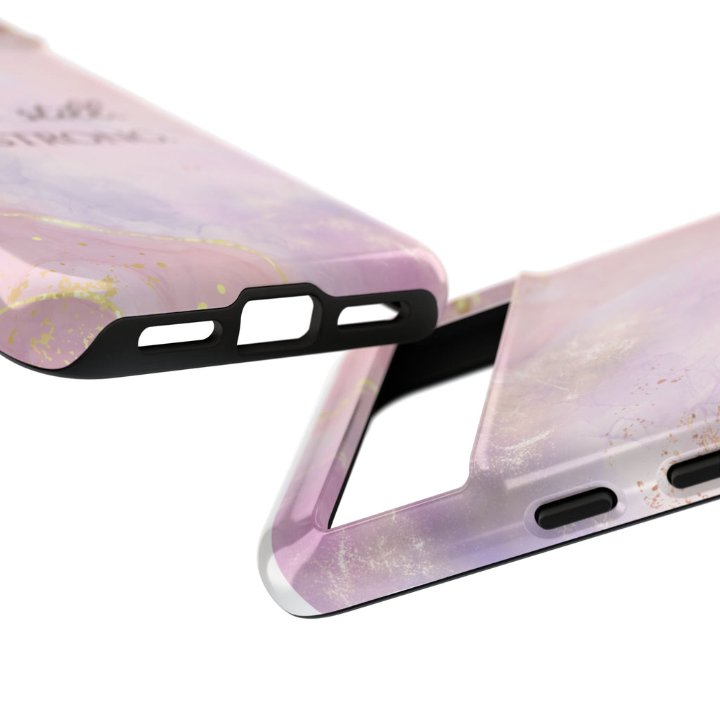 Be Still, Be Strong Marble Phone Case